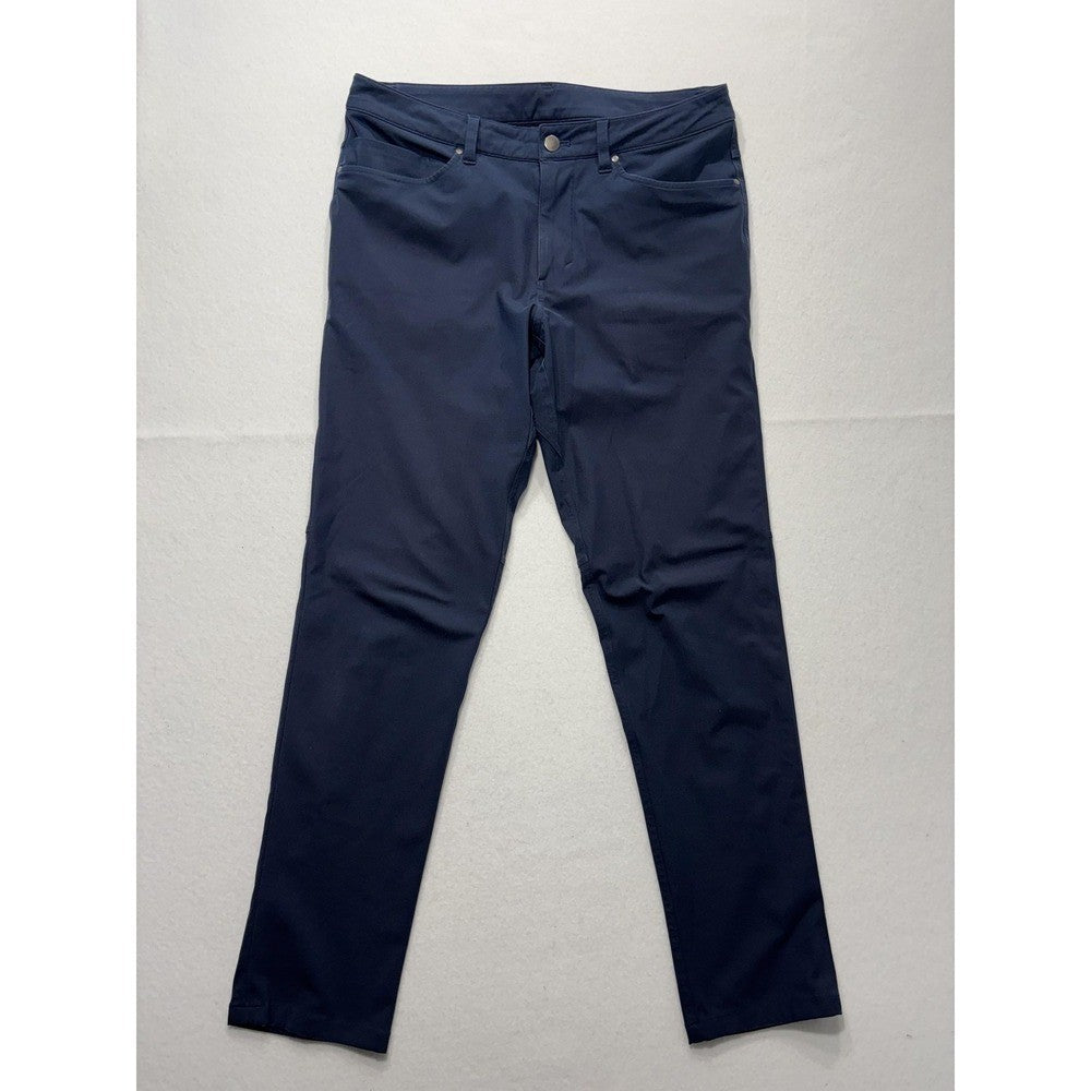 Lululemon Chino Pants Mens 34x31 Blue Slim Straight Stretch Casual Outdoor