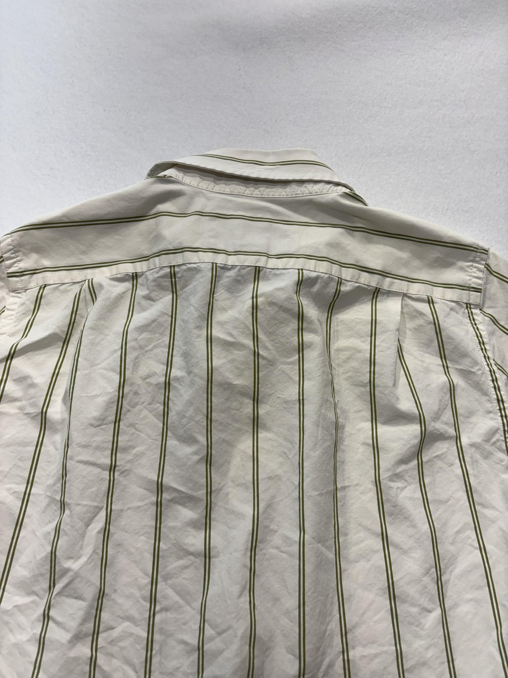 Abercrombie & Fitch Shirt Mens Medium White Striped Long Sleeve Button Up Slim