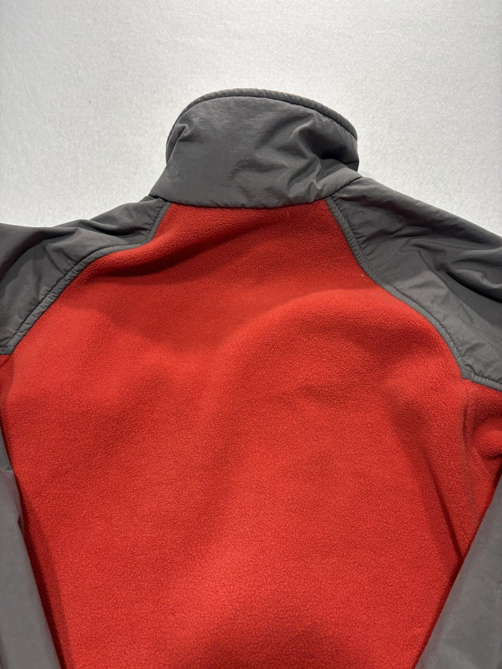 Columbia Jacket Mens Small Red Fleece Full Zip Chi Omega College Windbreaker