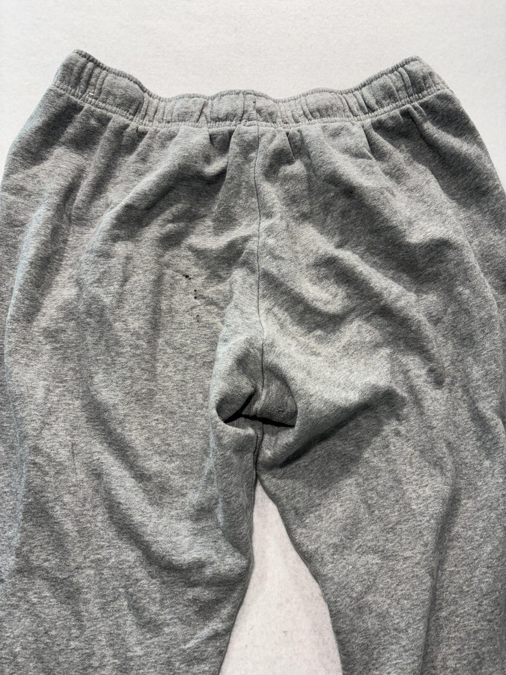 Nike Jogger Pants Mens Large Gray Fleece Elastic Waist Tapered Athletic Pockets