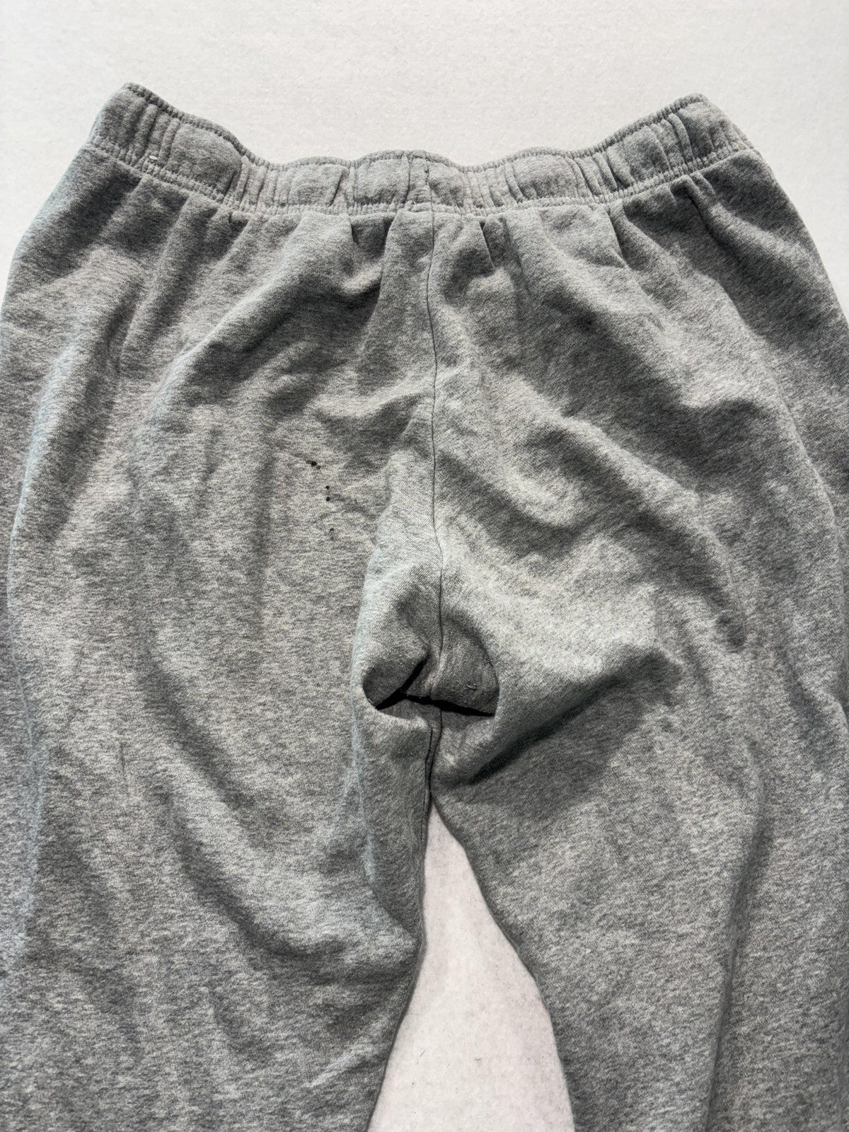 Nike Jogger Pants Mens Large Gray Fleece Elastic Waist Tapered Athletic Pockets
