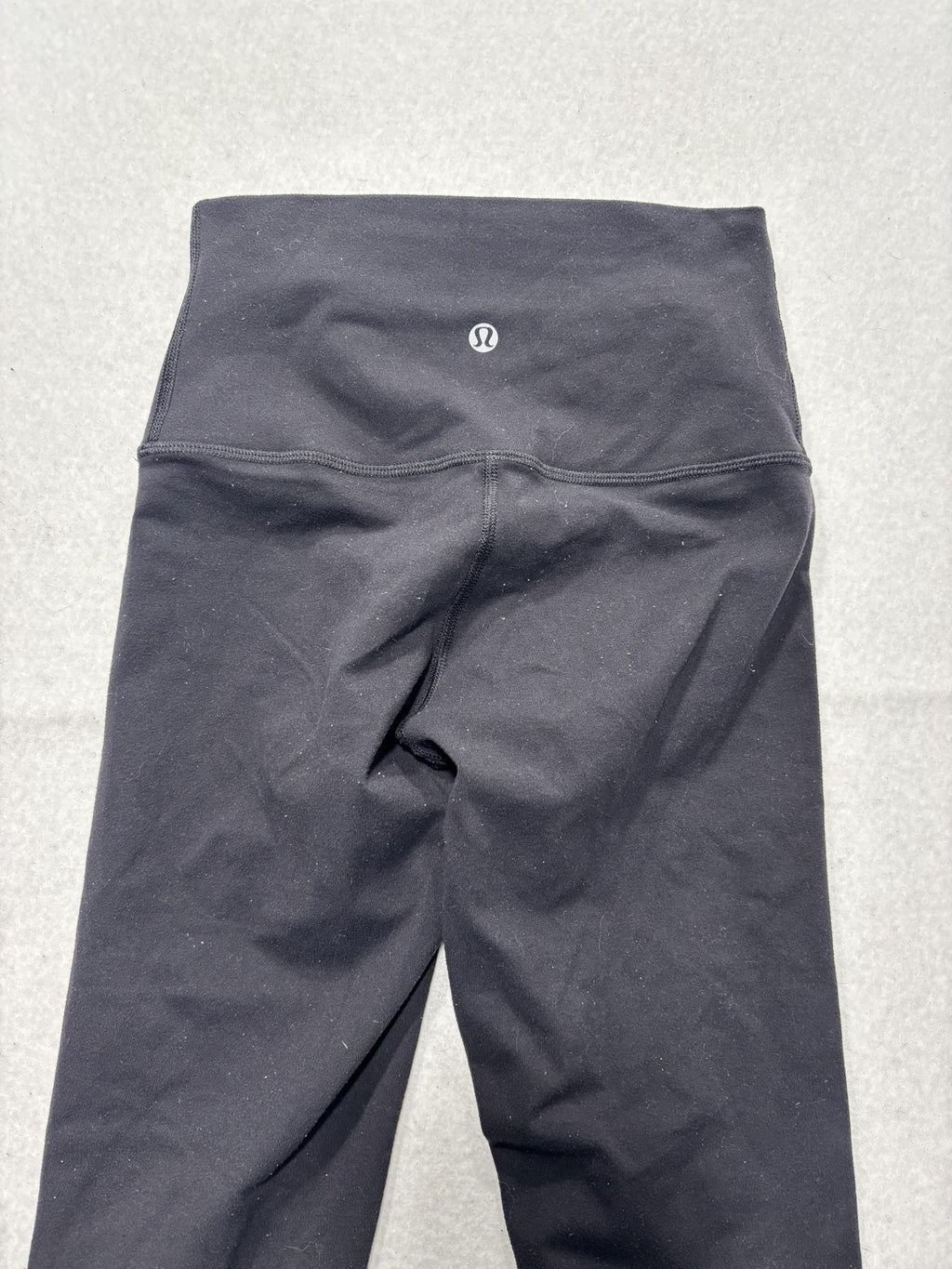 Lululemon Leggings Womens 2 Black High Rise 22" Inseam Cropped Yoga Stretch