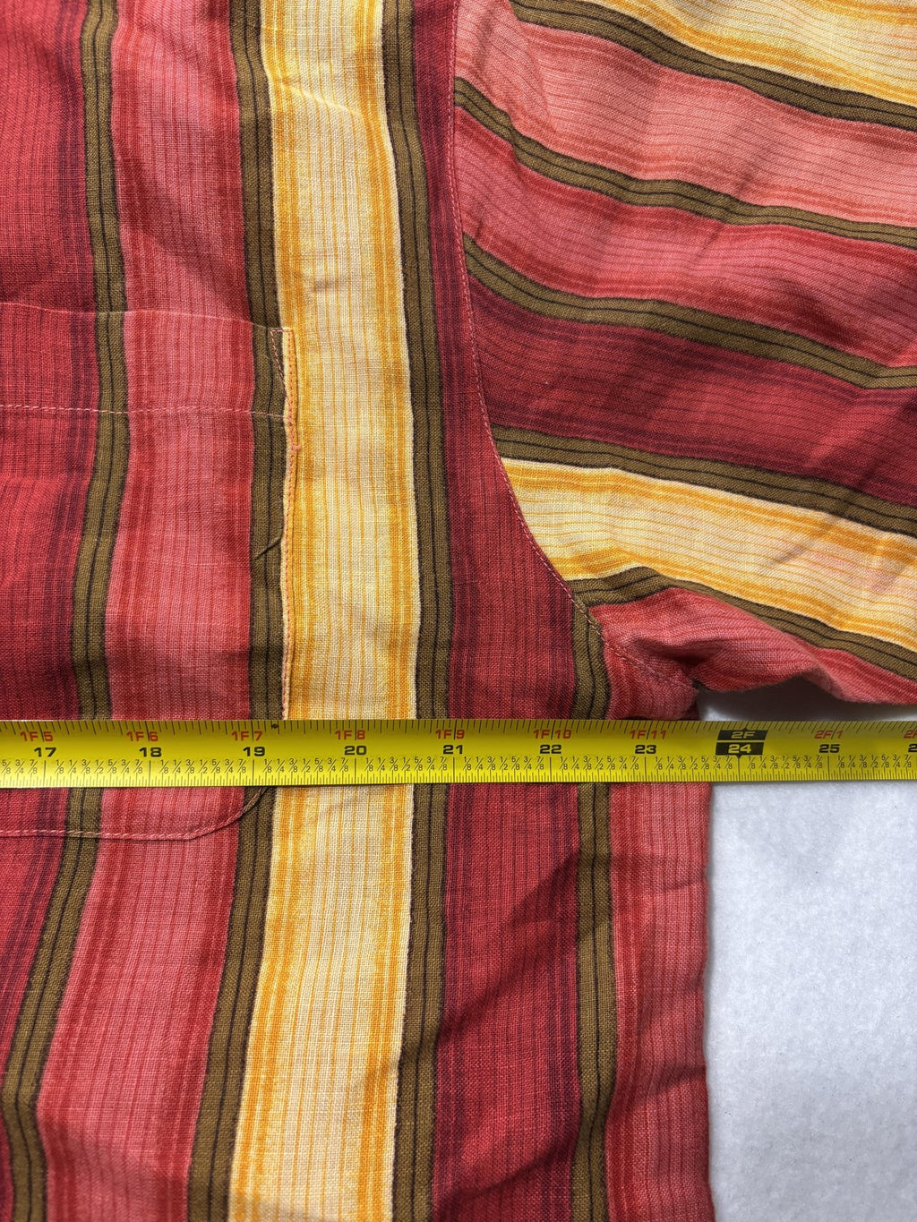 Tommy Bahama Shirt Mens Large Multicolor Striped Linen Short Sleeve Button Up