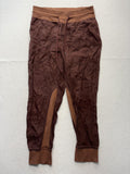 Anthropologie Jogger Pants Womens Medium Brown Nomad Cargo Twill Elastic Waist