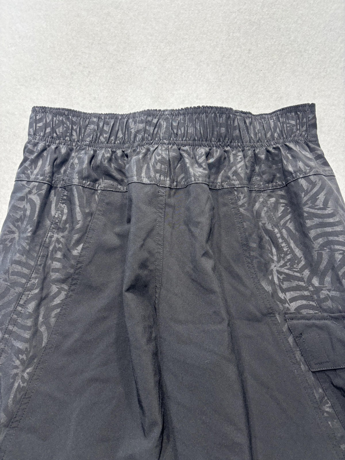 Ocean Current Swim Shorts Mens Medium Black Animal Print Quick Dry Mesh Lined