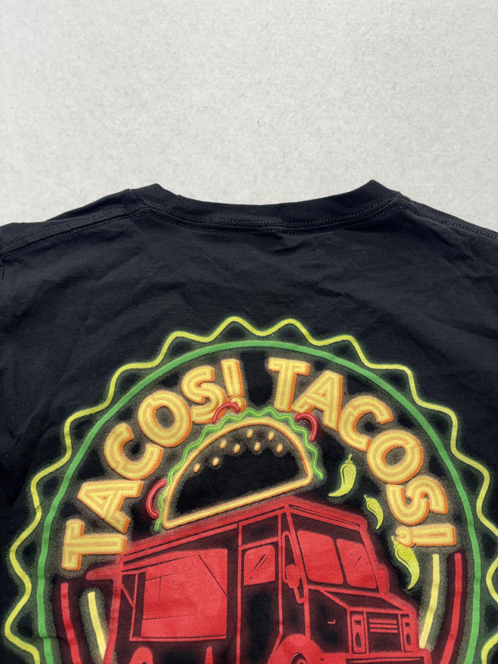Neon Riot Shirt Mens Small Black Tacos Tacos Taco Truck Graphic Tee Los Angeles
