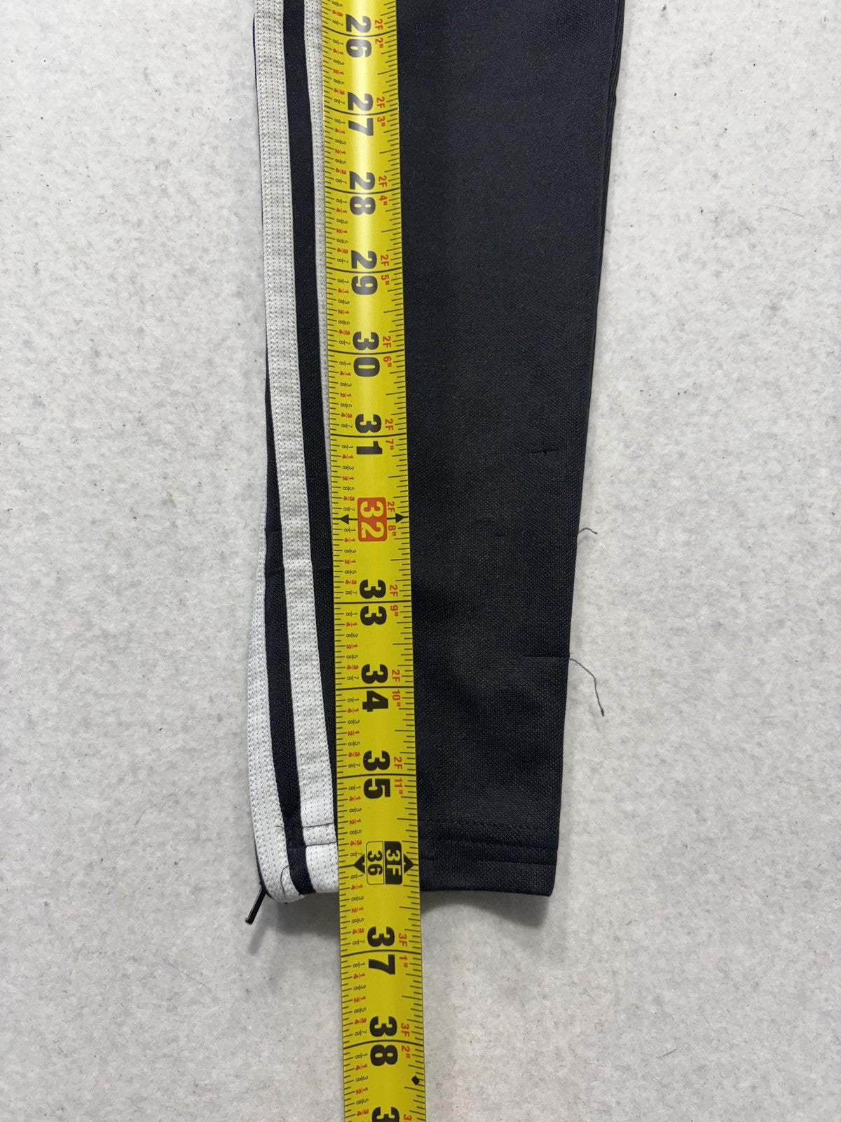 Adidas Track Pants Mens XS Black AEROREADY Elastic Waist Side Stripe Tapered