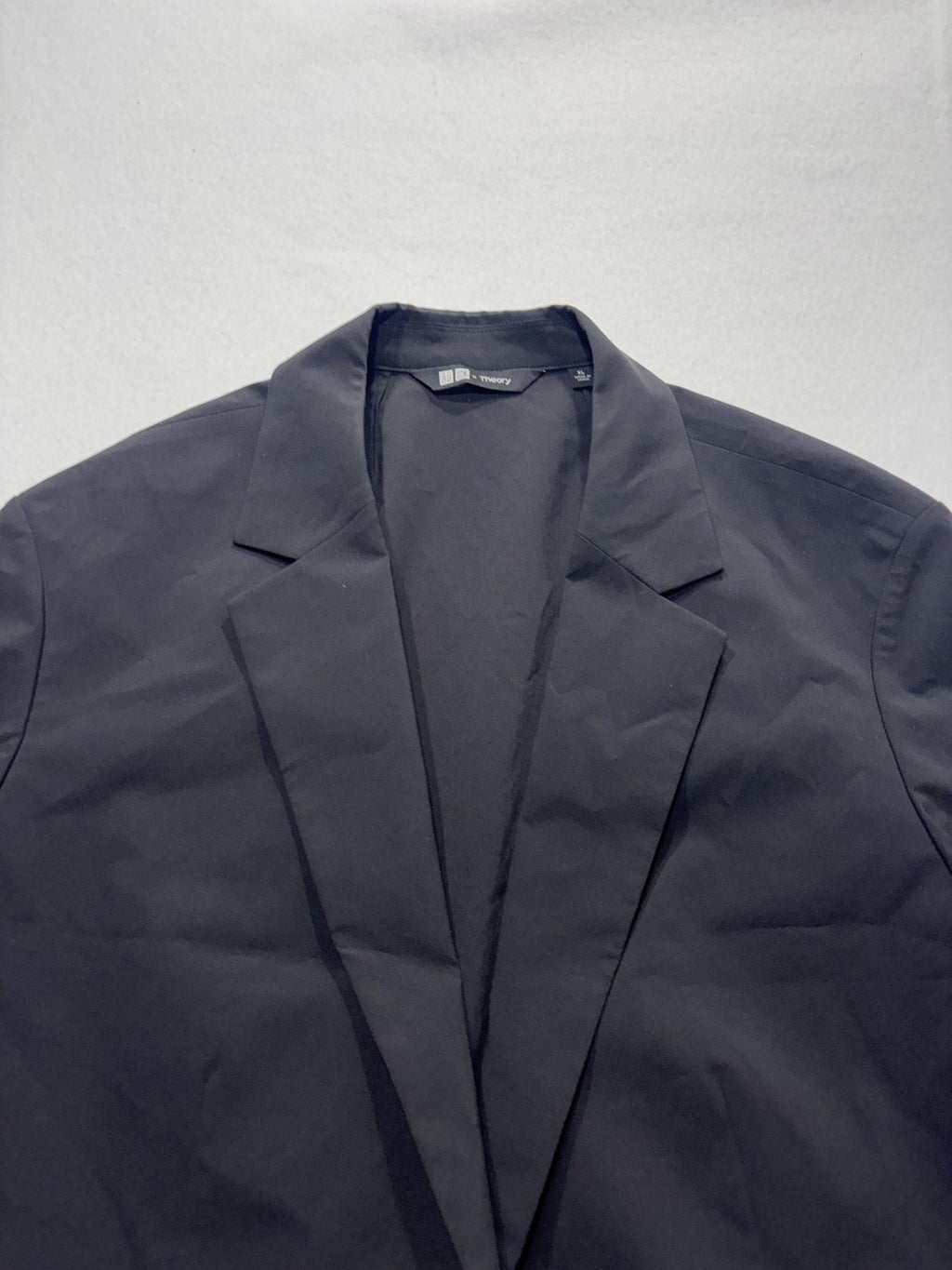 UNIQLO X Theory Blazer Mens XL Black Notch Lapel Lightweight Casual Jacket