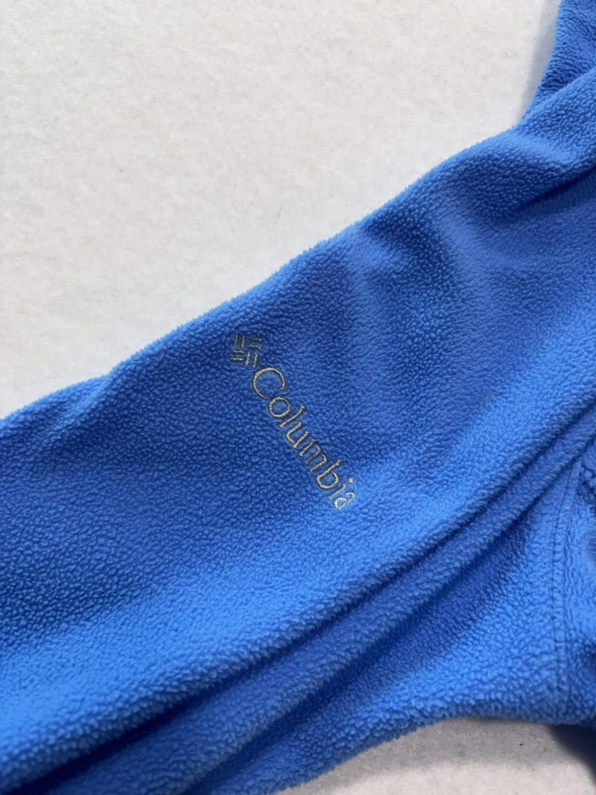 Columbia Jacket Womens M Blue Fleece 1/4 Zip Collared Lightweight Pullover Trail