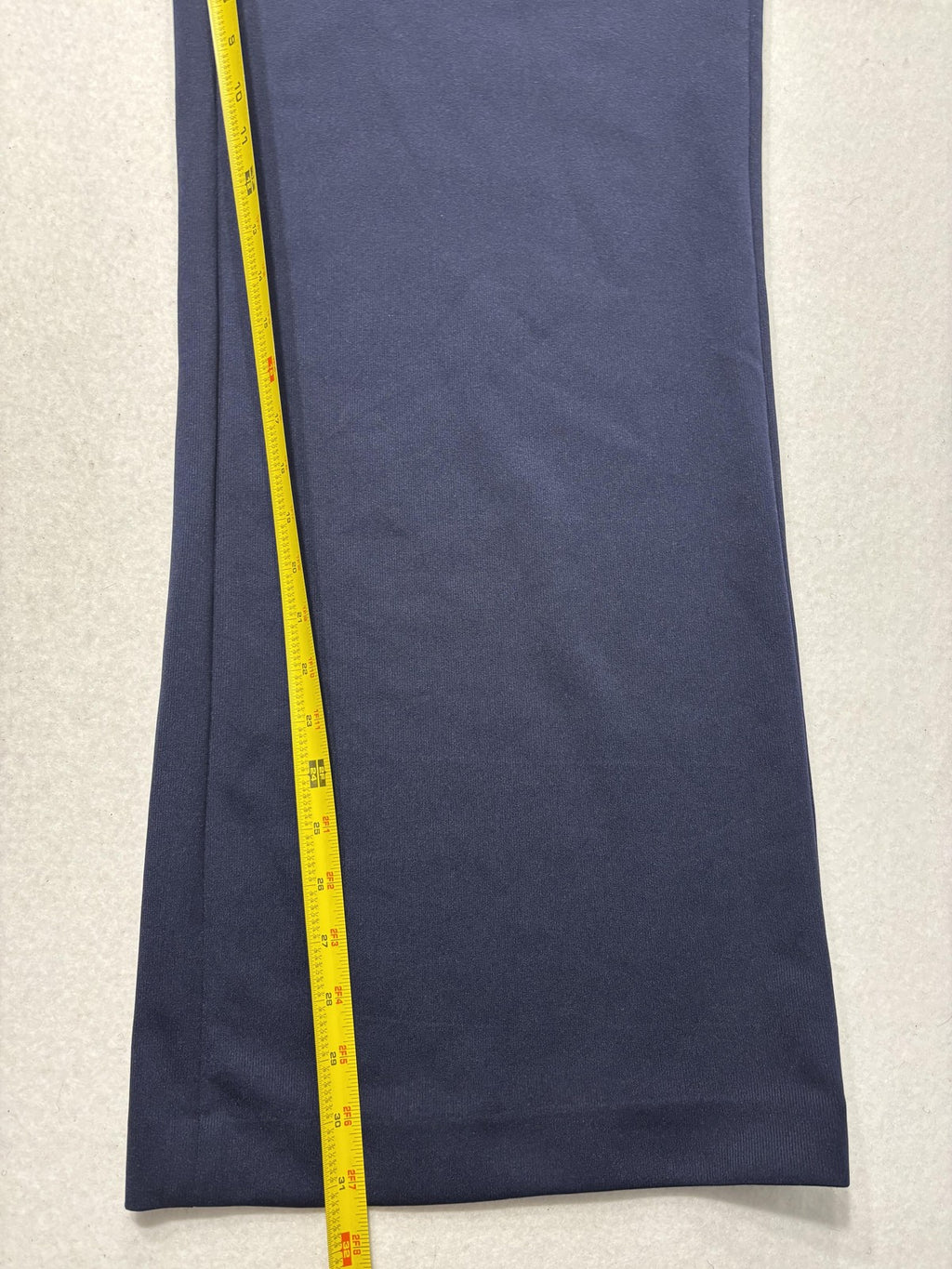 DKNY Dress Pants Womens 16 Blue Twill Wide Leg Stretch Zip Art Basel Work