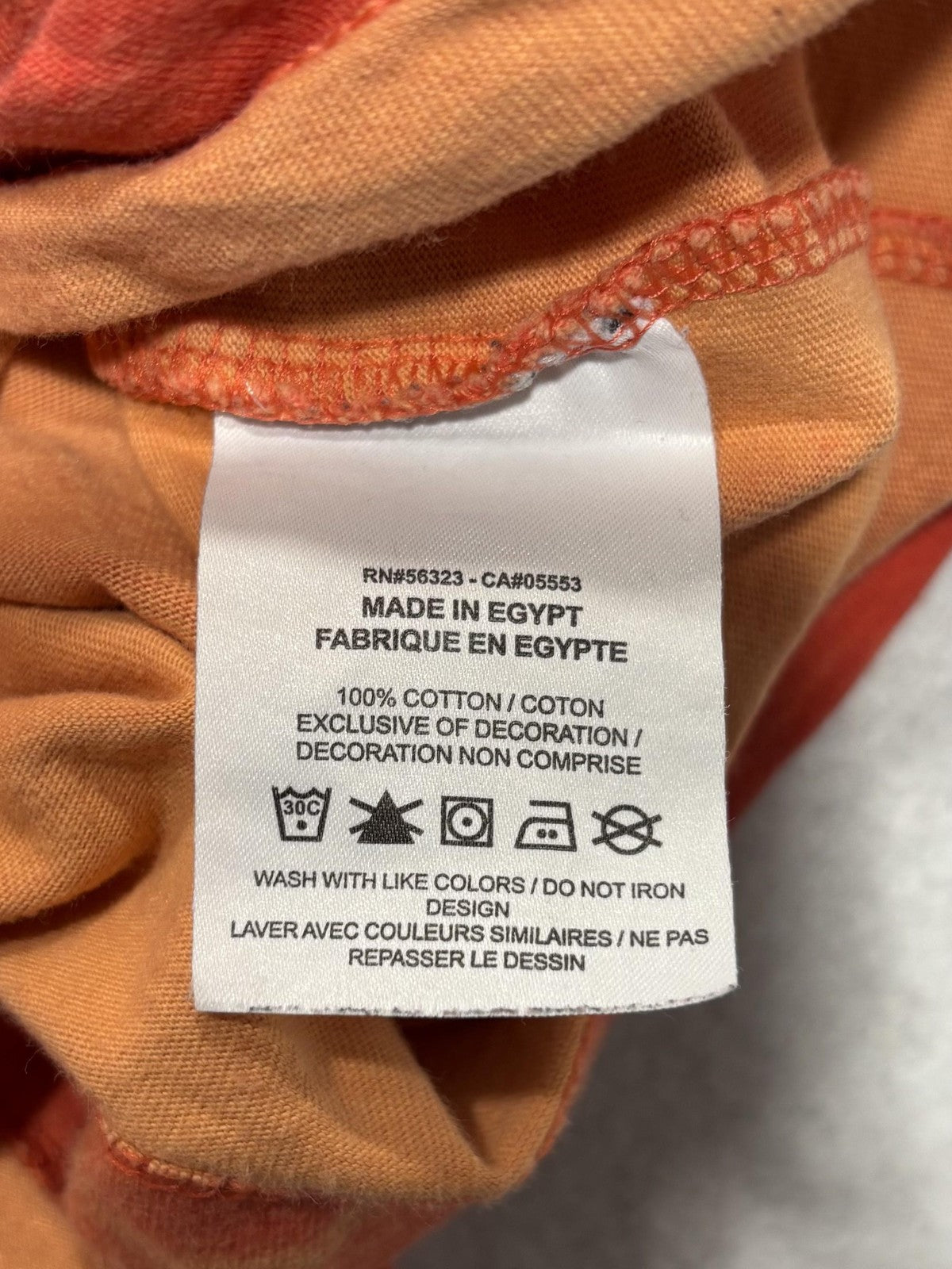 Nike Shirt Mens 2XL Orange Tie Dye Sole Cal Los Angeles California Graphic Tee