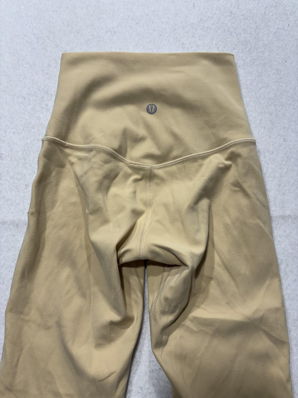Lululemon Leggings Womens 6 Beige High Rise 21" Inseam Cropped Yoga Stretch