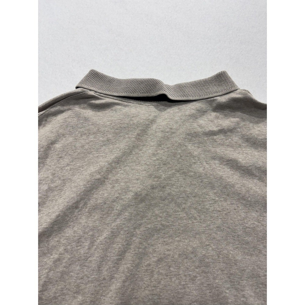 Banana Republic Polo Shirt Mens Small Gray Short Sleeve Jersey Cotton Casual