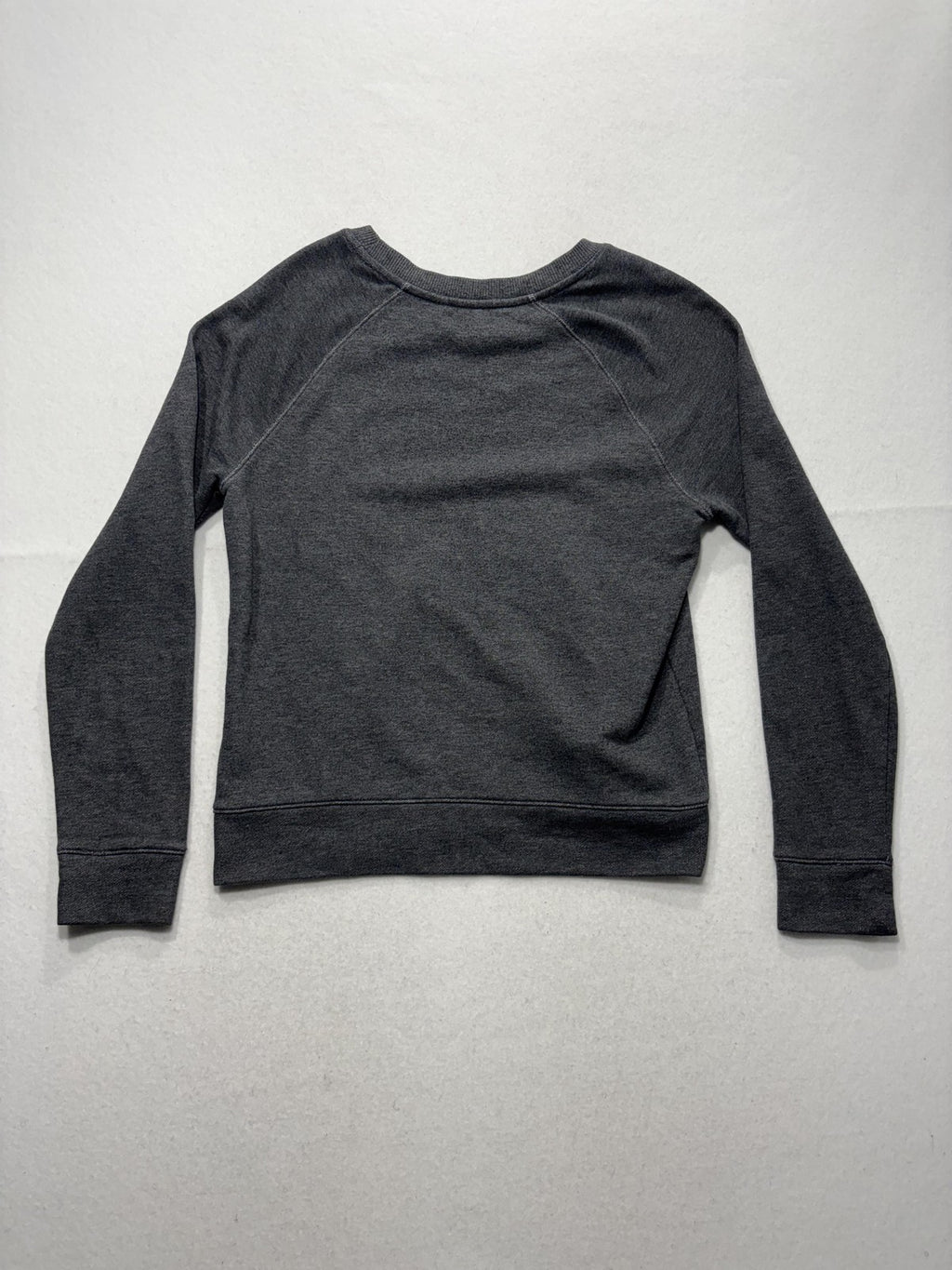 Armani Exchange Sweatshirt Womens Medium Gray Rhinestone Logo Raglan Pullover