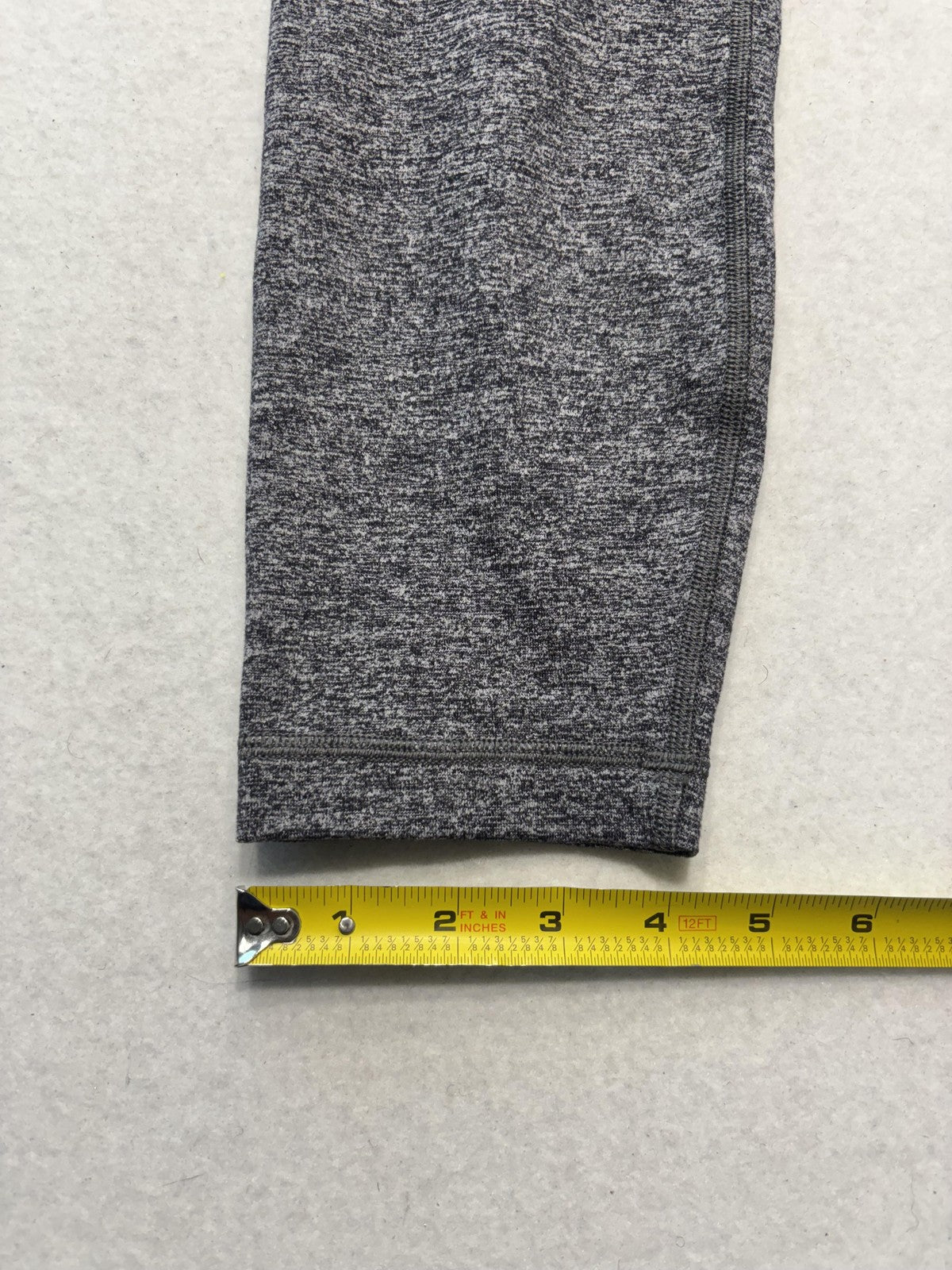 Lululemon Leggings Womens 10 Gray High Rise 25" Inseam Ankle Yoga Stretch Active