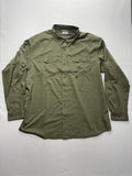Columbia Omni-Shade Shirt Mens XL Green Long Sleeve Fishing Button Up Outdoor