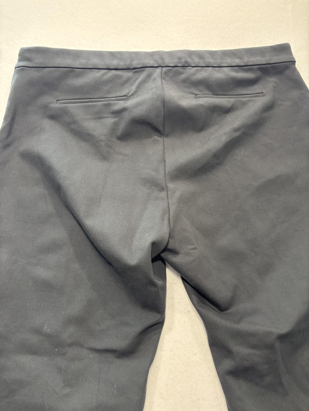 J.Crew Dress Pants Womens 20 Black Ponte Straight Leg Pull On Crop Stretch