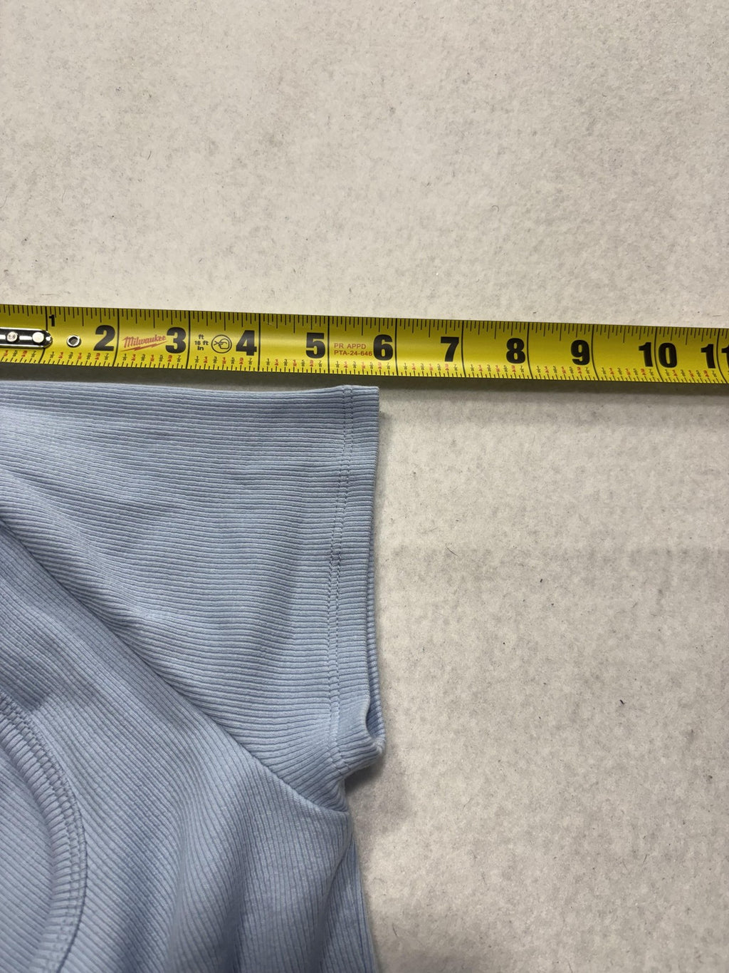 Old Navy Shirt Womens Small Blue Square Neck Short Sleeve Ribbed Tee Stretch