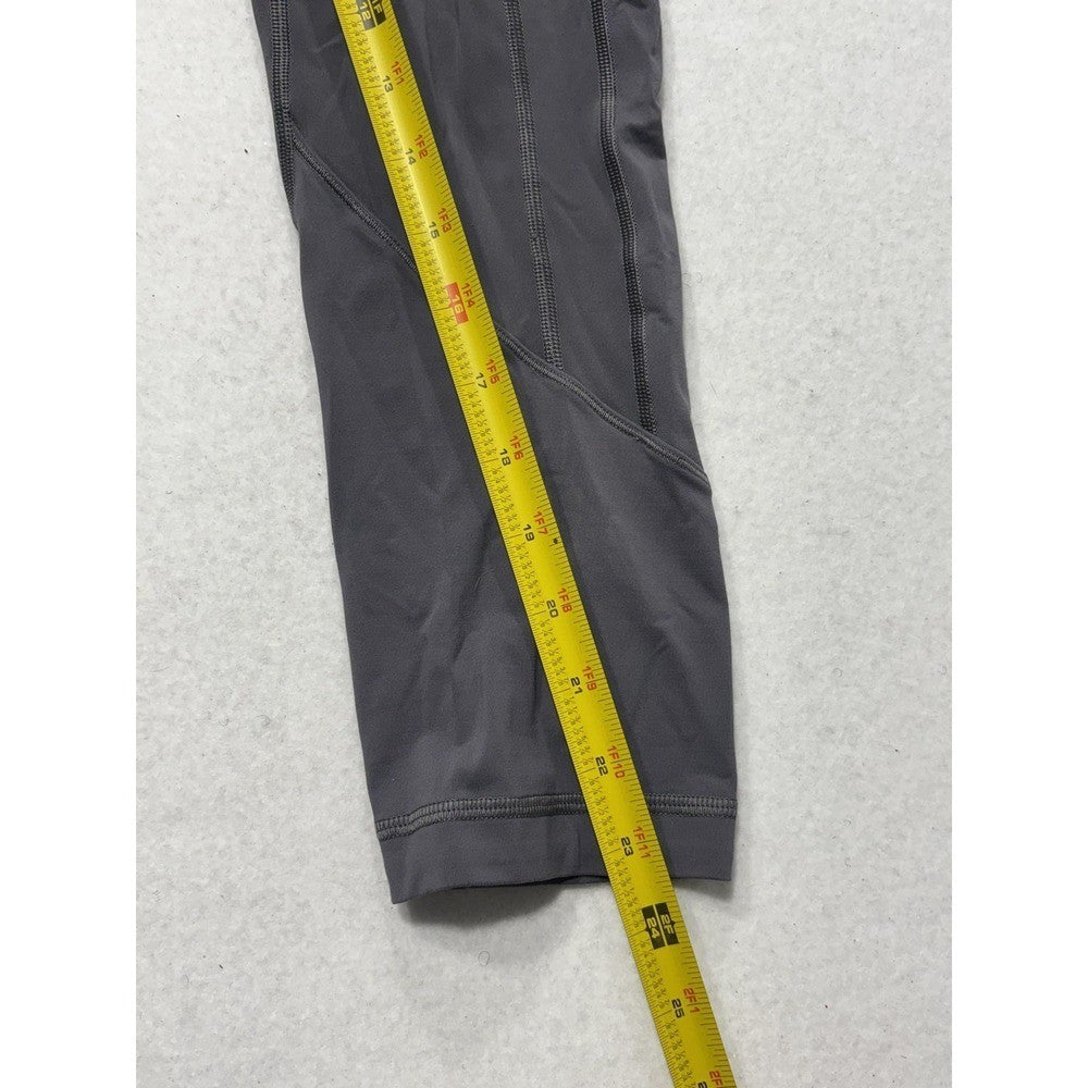 Lululemon Leggings Womens 6 Gray High Rise Cropped 23.5" Inseam Pocket Stretch