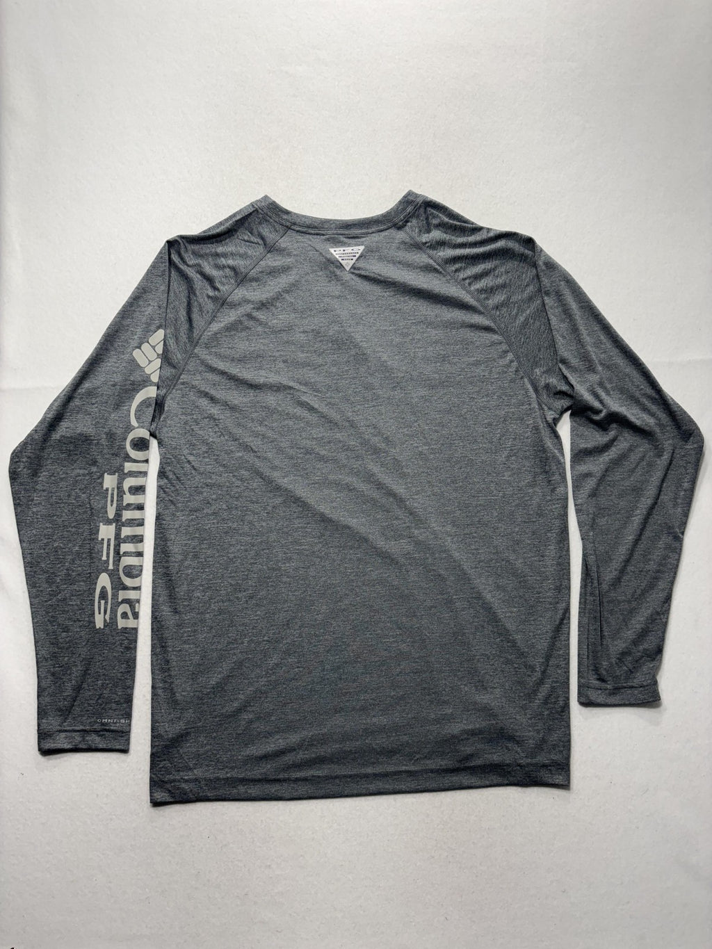 Columbia PFG Omni-Shade Shirt Mens XL Gray Long Sleeve Tee Fishing Lightweight