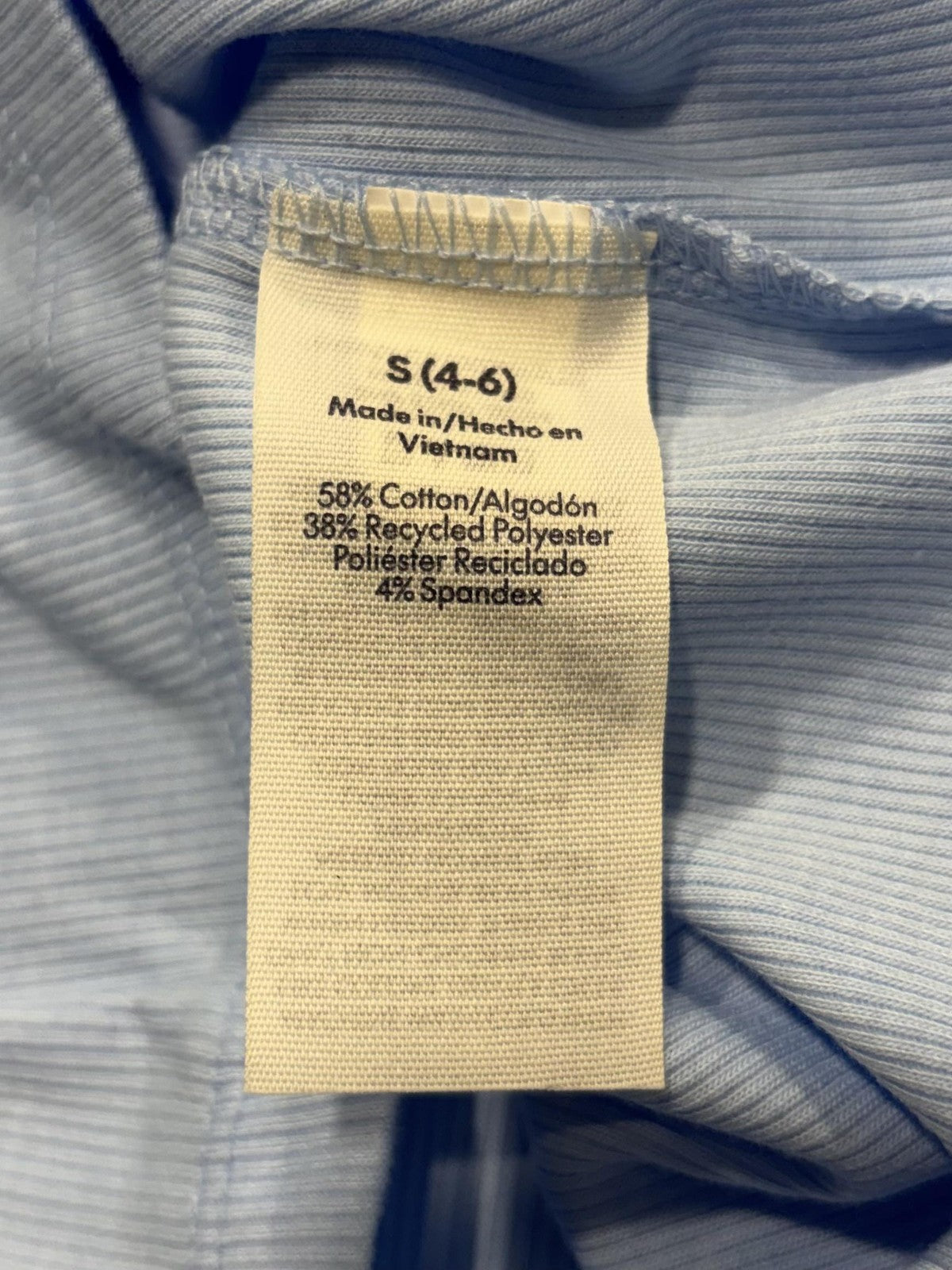 No Boundaries Tank Top Juniors S Blue Round Neck Ribbed Knit Basic Stretch 3R584