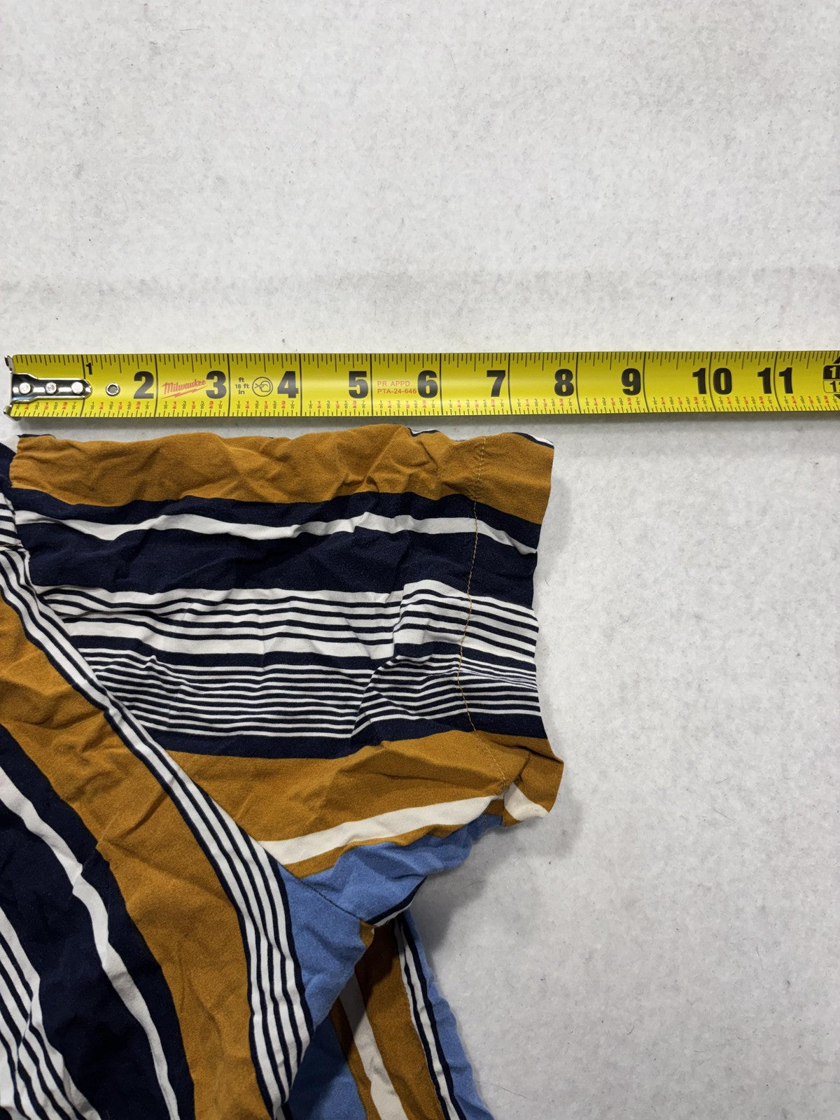 Denim & Flower Mens Small Multicolor Striped Short Sleeve Viscose Button Up