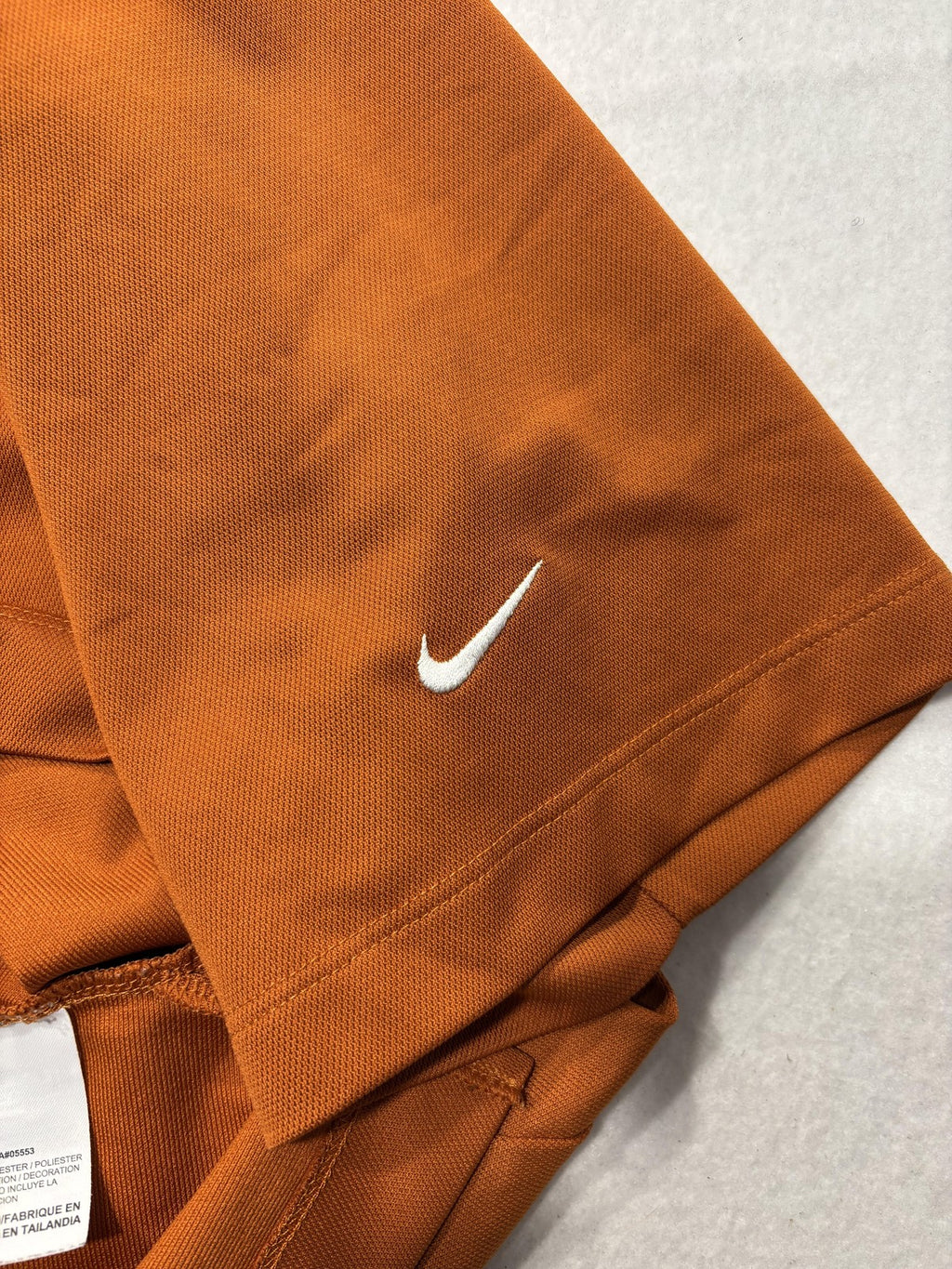 Nike Dri-FIT Golf Polo Shirt Mens Large Orange ETX Logo Short Sleeve Performance