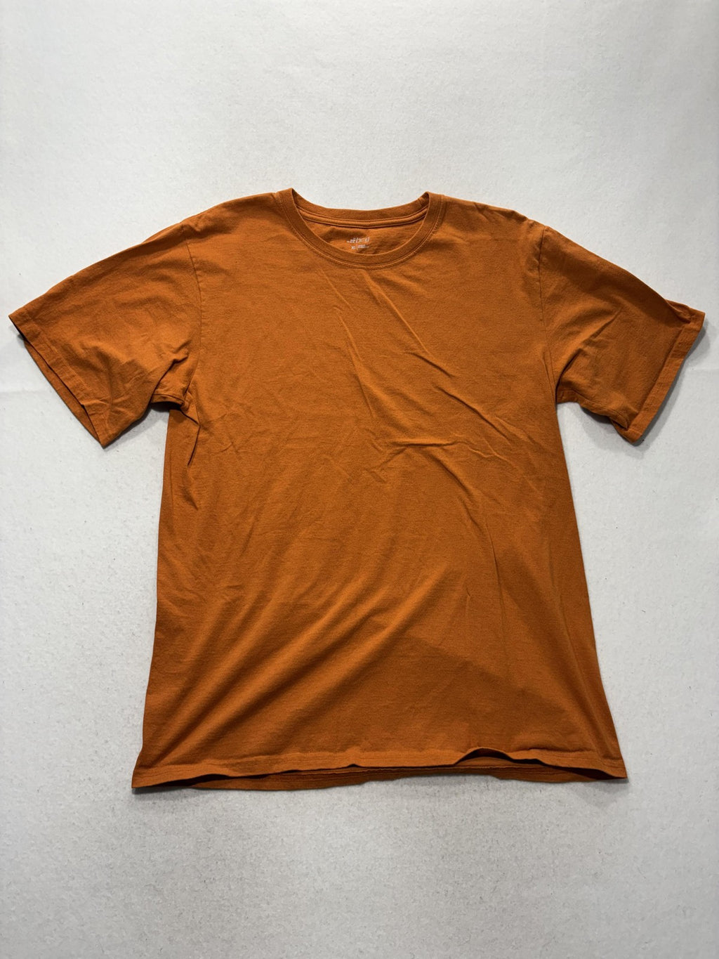BCG Shirt Mens XL Orange Crew Neck Short Sleeve Basic Tee Cotton Casual Jersey