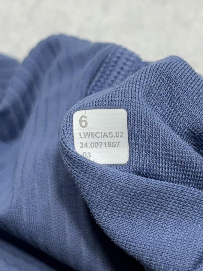 Lululemon Leggings Womens 6 Blue High Rise 23" Inseam Ankle Ribbed Yoga Stretch
