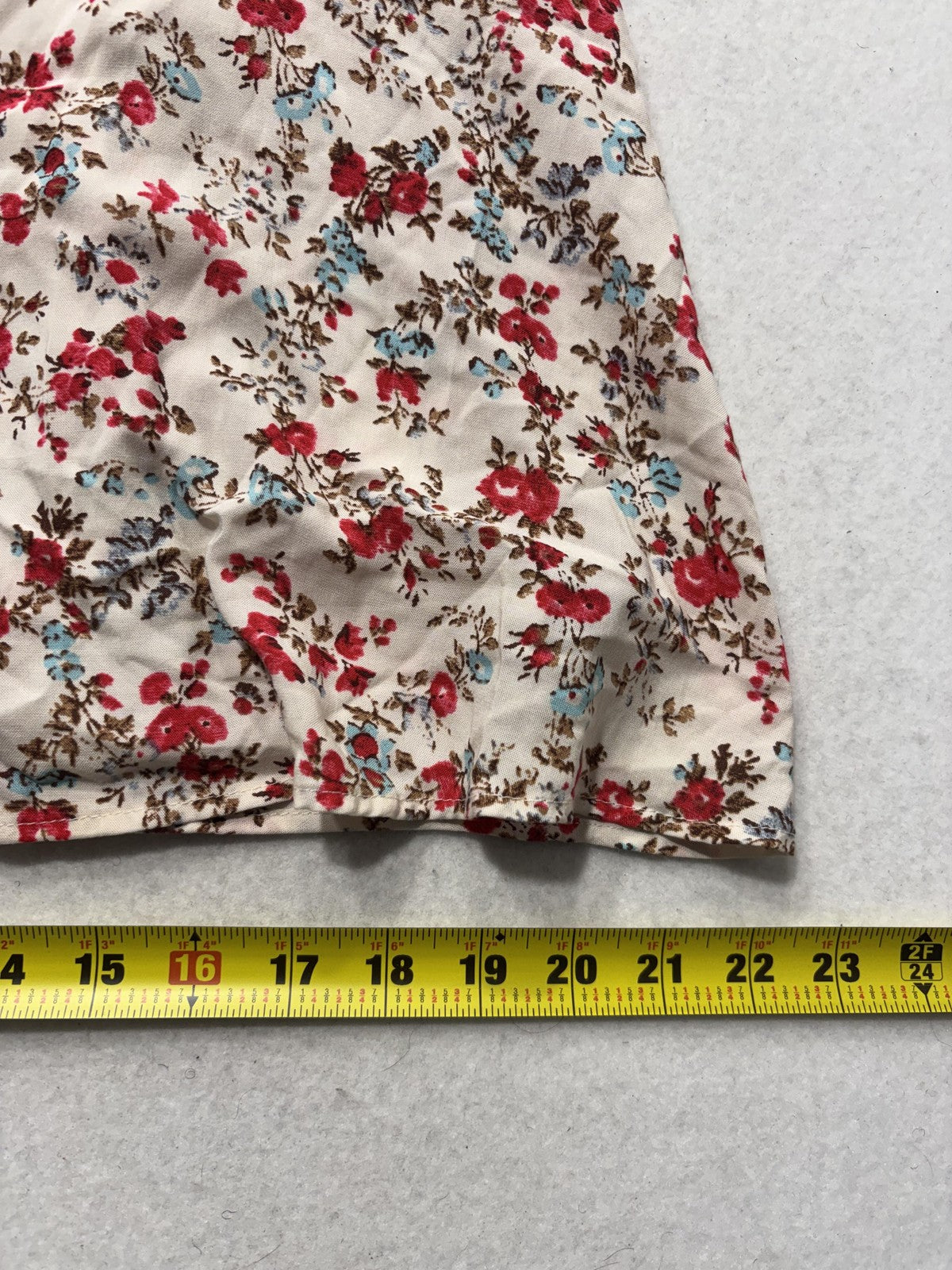 Torrid Blouse Womens 2 White Floral Square Neck Puff Sleeve Button Top Boho