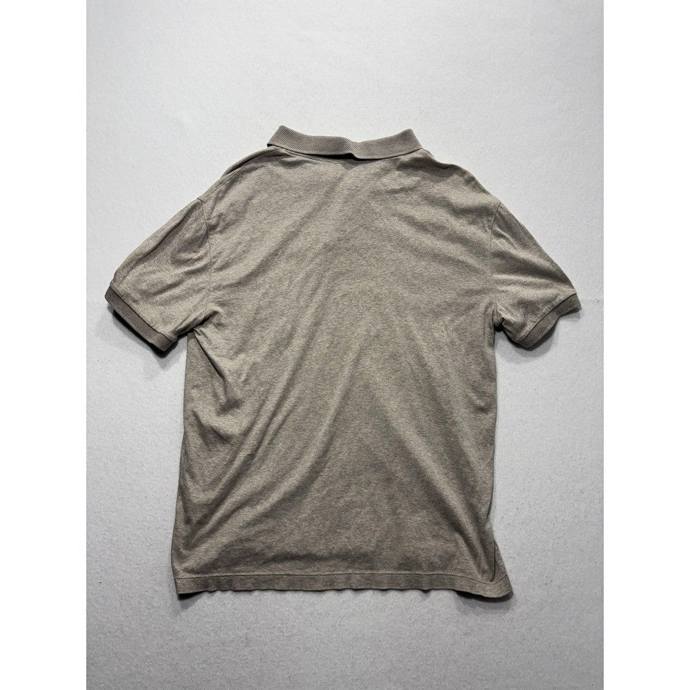 Banana Republic Polo Shirt Mens Small Gray Short Sleeve Jersey Cotton Casual