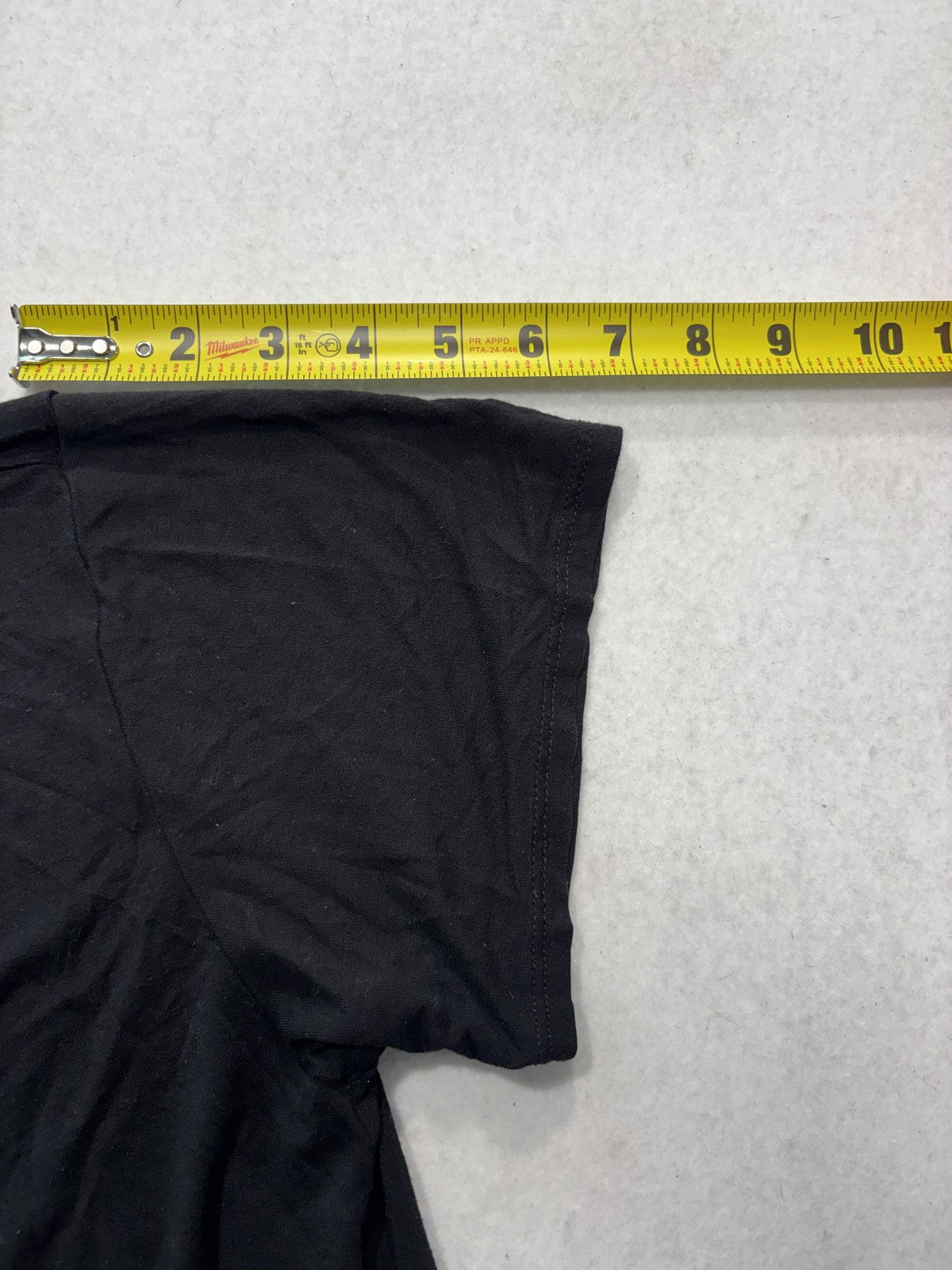 Time And Tru Shirt Womens XL Black Scoop Neck Short Sleeve Tunic Tee Casual