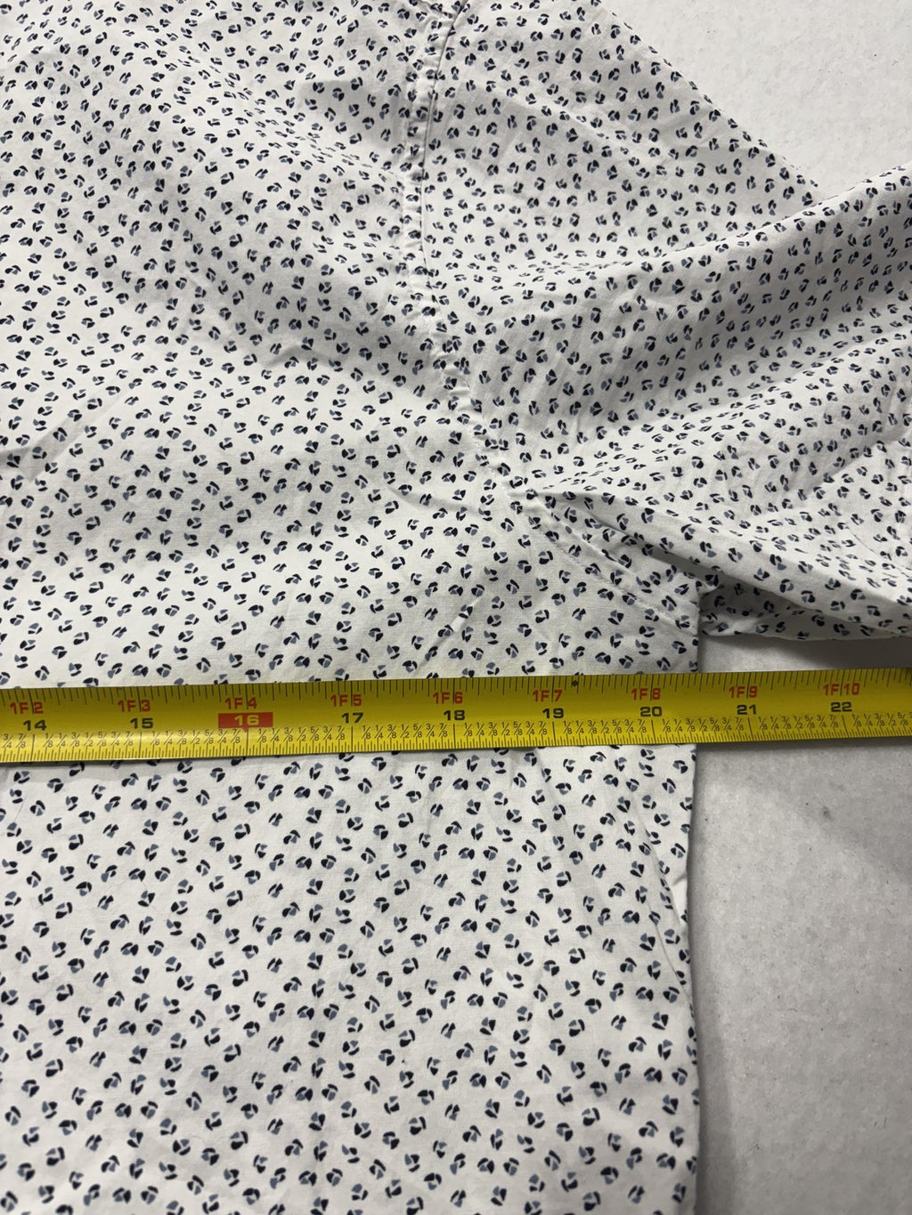 Michael Kors Shirt Mens Large White Floral Short Sleeve Button Up Slim Fit
