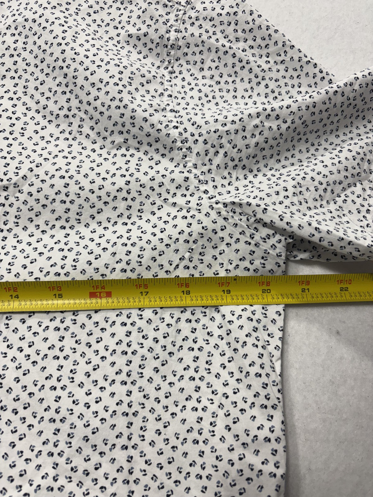 Michael Kors Shirt Mens Large White Floral Short Sleeve Button Up Slim Fit