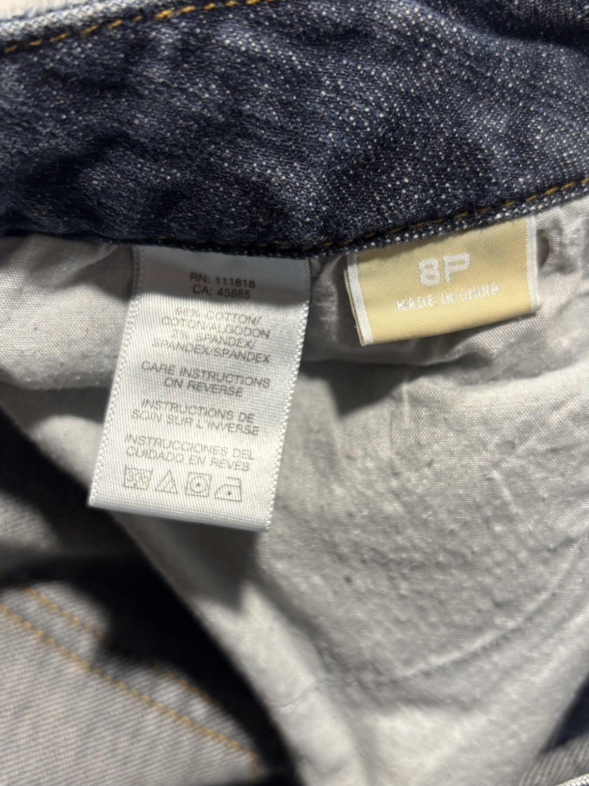 Michael Kors Jeans Womens 8P Blue Medium Wash Mid Rise Bootcut Stretch 30x30