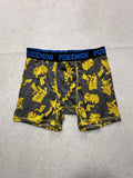 Pokemon Boxer Briefs Boys 4 Gray Pikachu Print Underwear Breathable Stretch