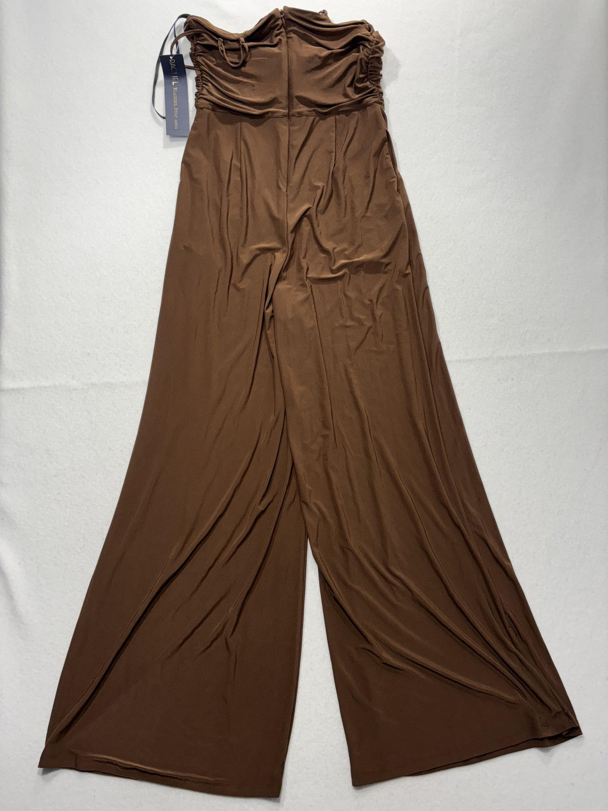 RACHEL Rachel Roy Dress Womens Small Brown Strapless Ruched Jersey Maxi