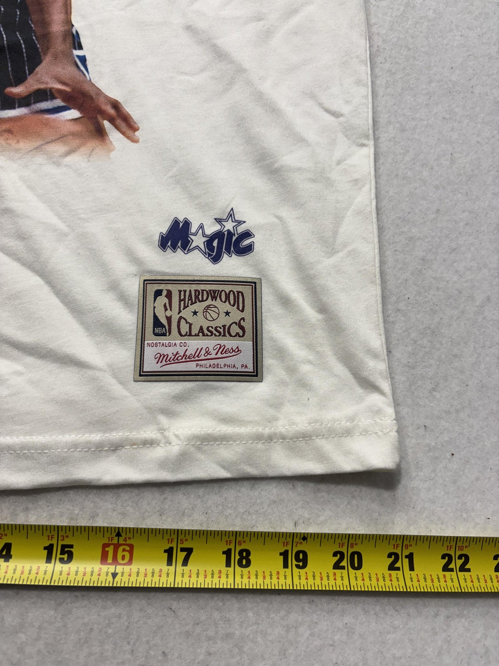 Orlando Magic Shirt Mens Large White NBA Basketball Player Tee Mitchell & Ness
