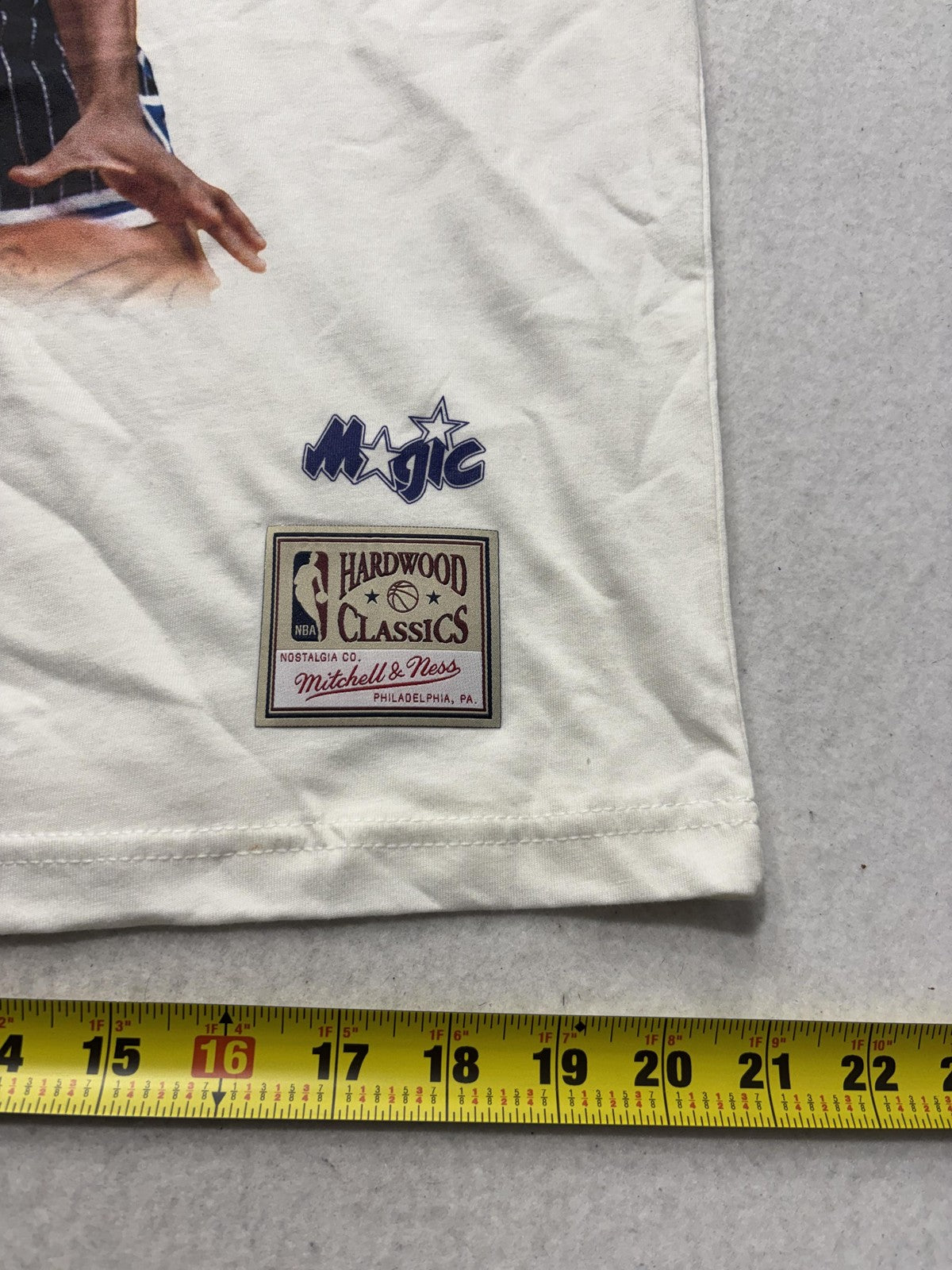 Orlando Magic Shirt Mens Large White NBA Basketball Player Tee Mitchell & Ness