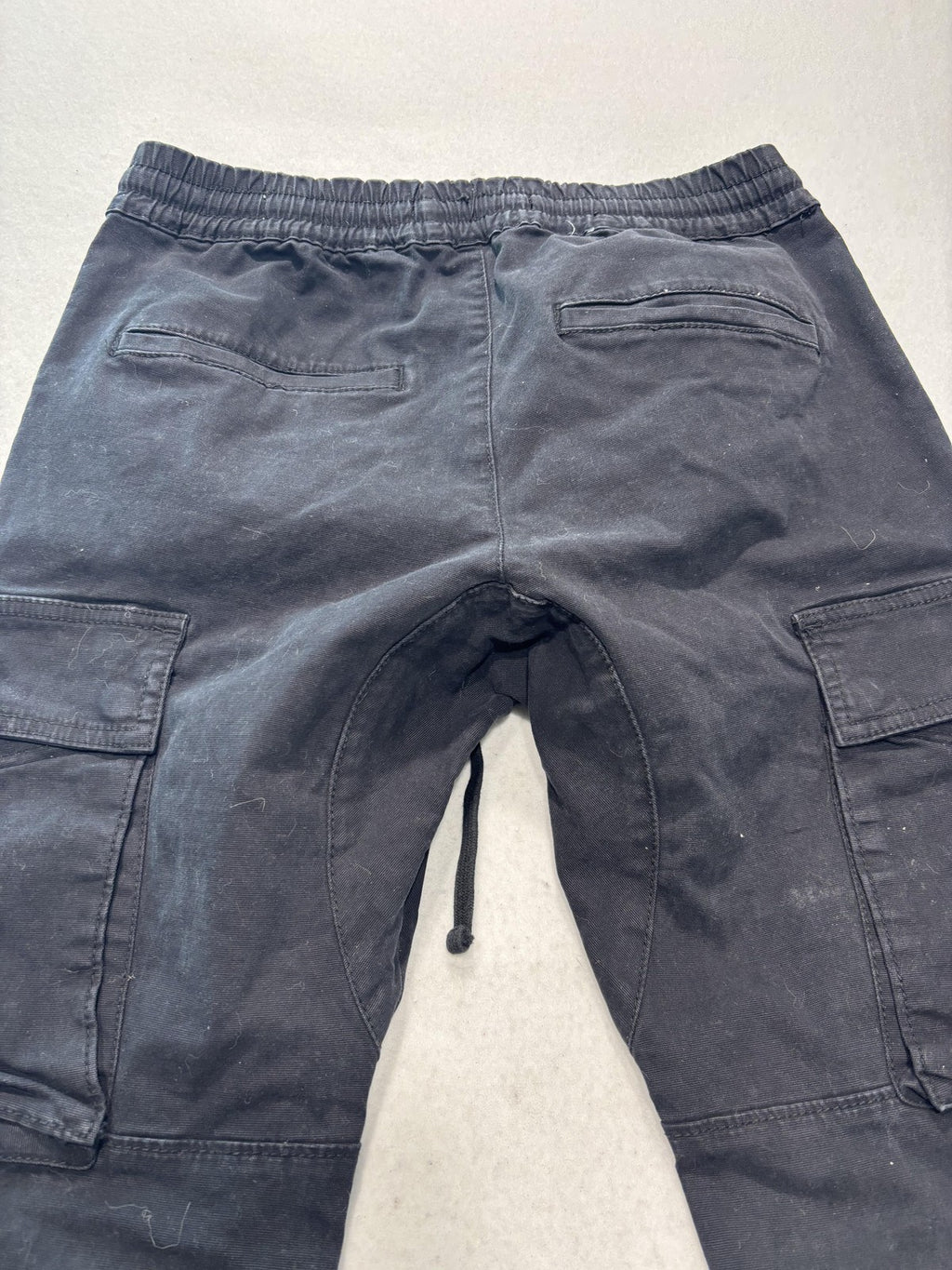 PacSun Mens Black Slim Tapered Cargo Jogger Pants Elastic Waist 28x28 XS