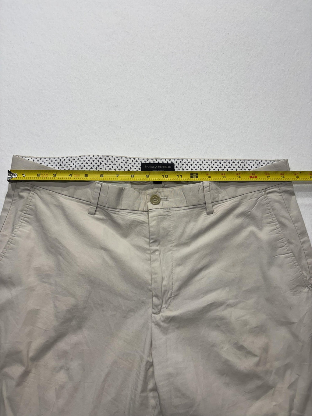 Banana Republic Chino Pants Mens 36x32 Beige Straight Leg Stretch Casual Work
