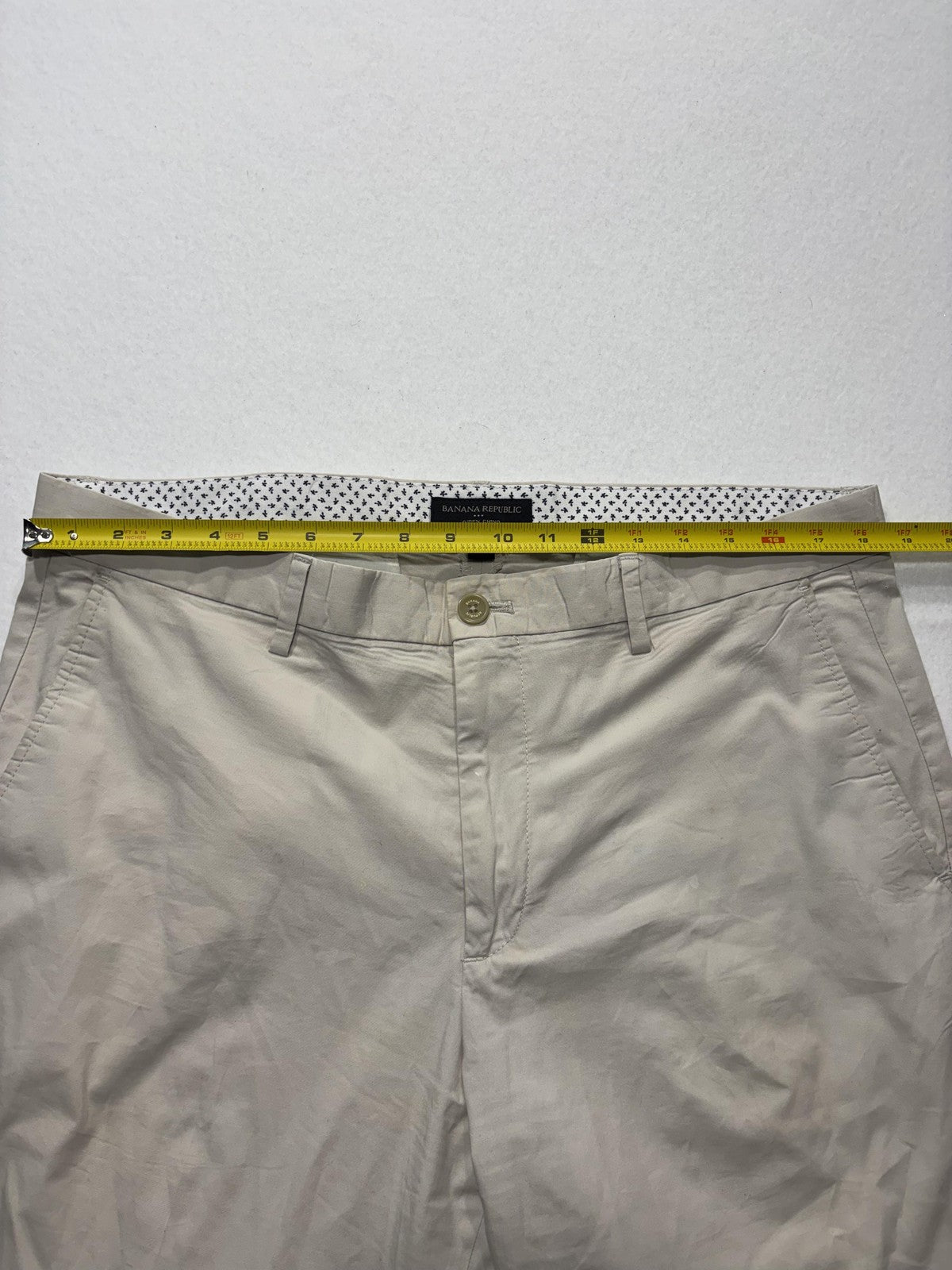 Banana Republic Chino Pants Mens 36x32 Beige Straight Leg Stretch Casual Work
