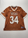 Texas Longhorns Jersey Mens 2XL Orange NCAA Football Russell Athletic Team Issue