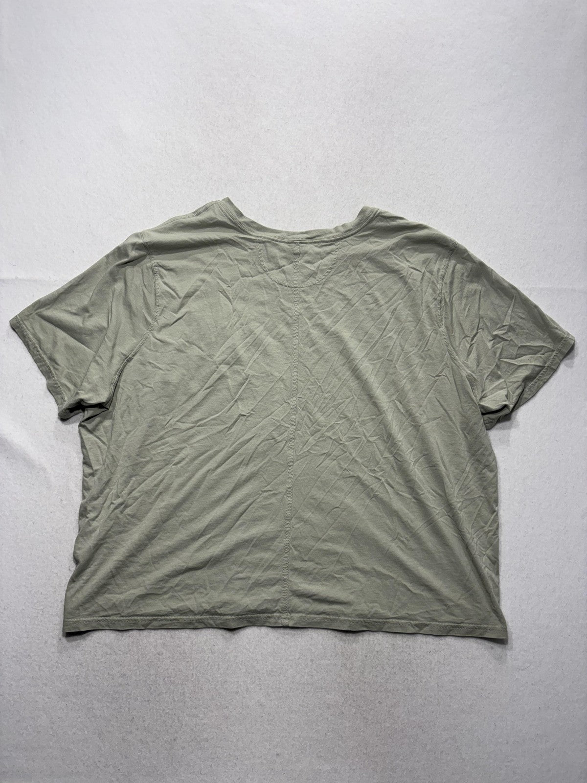 Carhartt Shirt Womens 2X Plus Green Crew Neck Short Sleeve Pocket Tee TK6122-W