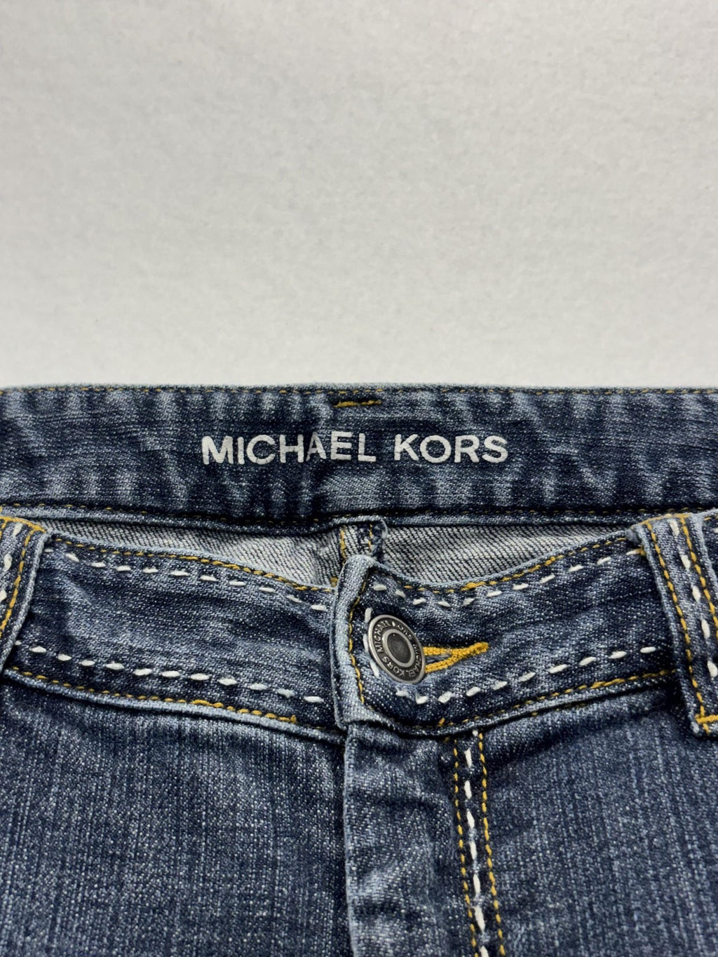 Michael Kors Jeans Womens 8P Blue Medium Wash Mid Rise Bootcut Stretch 30x30