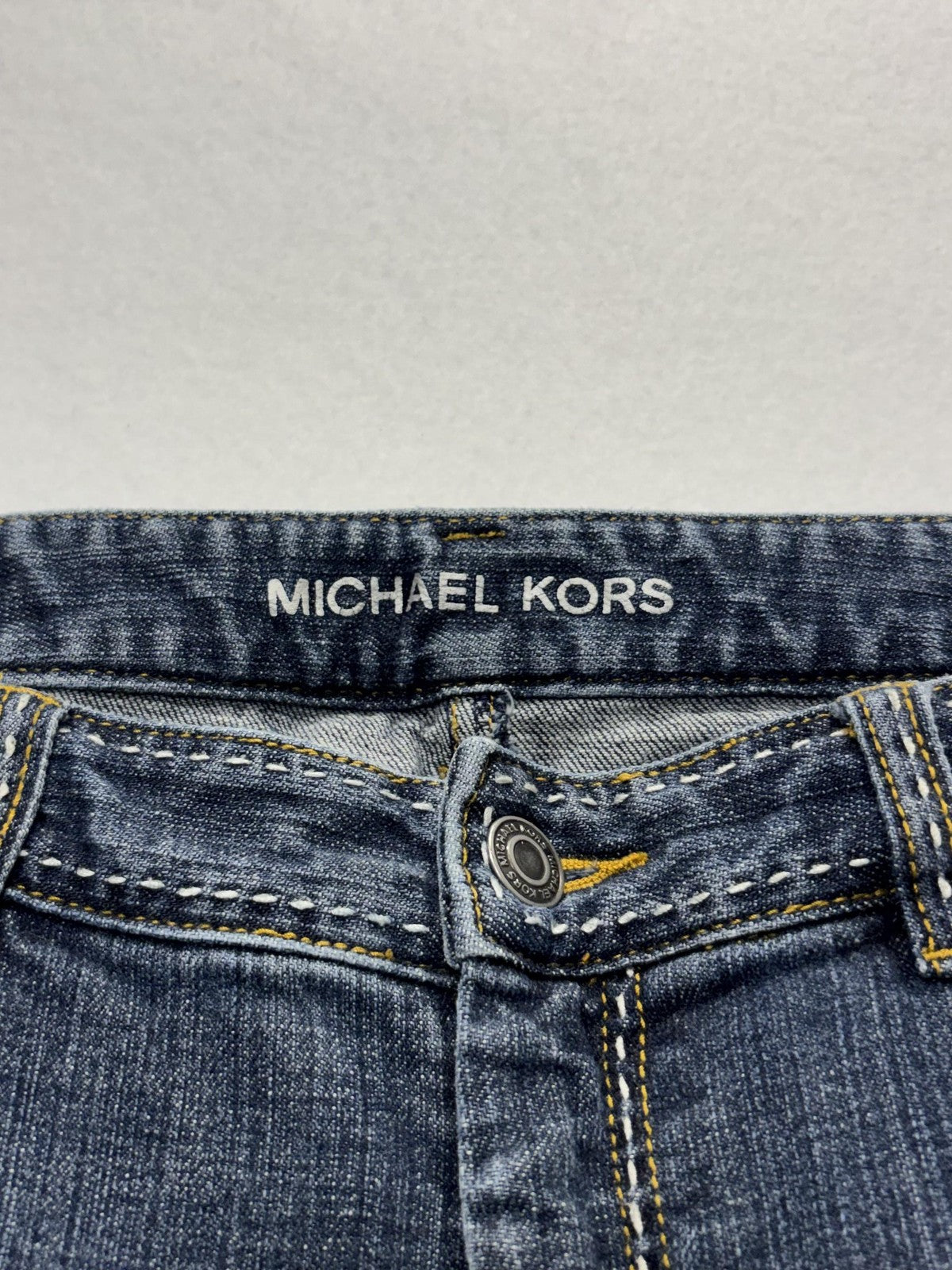 Michael Kors Jeans Womens 8P Blue Medium Wash Mid Rise Bootcut Stretch 30x30
