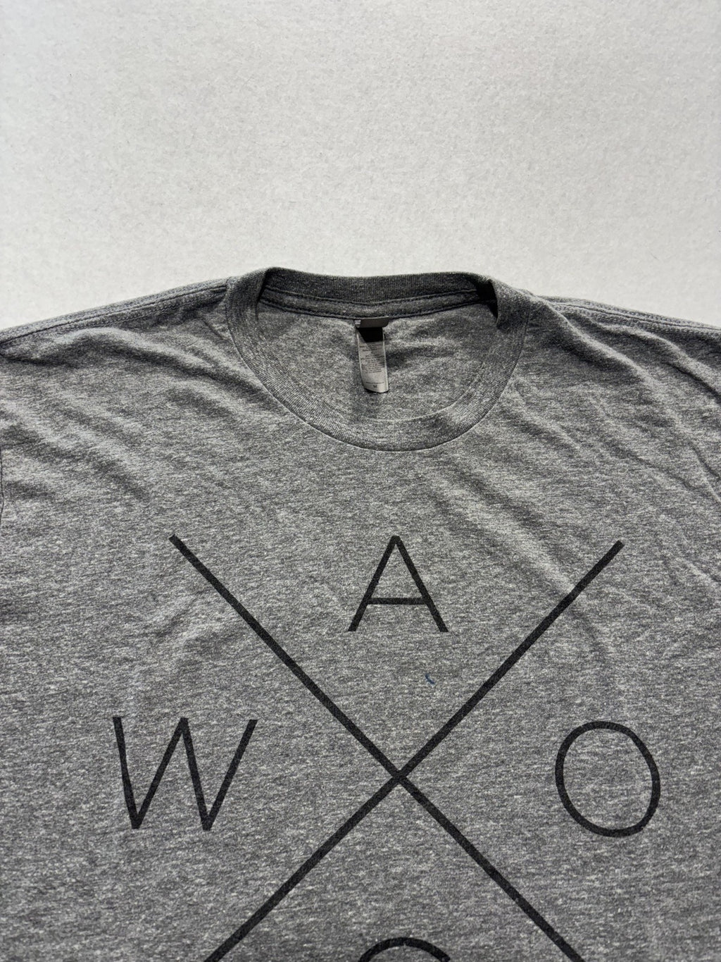 Waco Texas Shirt Mens Medium Gray Graphic City Logo Tee WACO X Design Texas