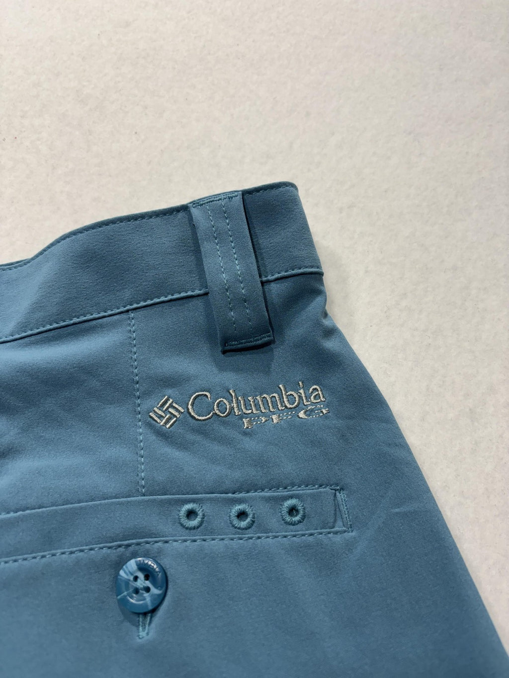 Columbia PFG Grander Marlin Shorts Mens 28 Blue 8" Inseam Omni-Shade Fishing