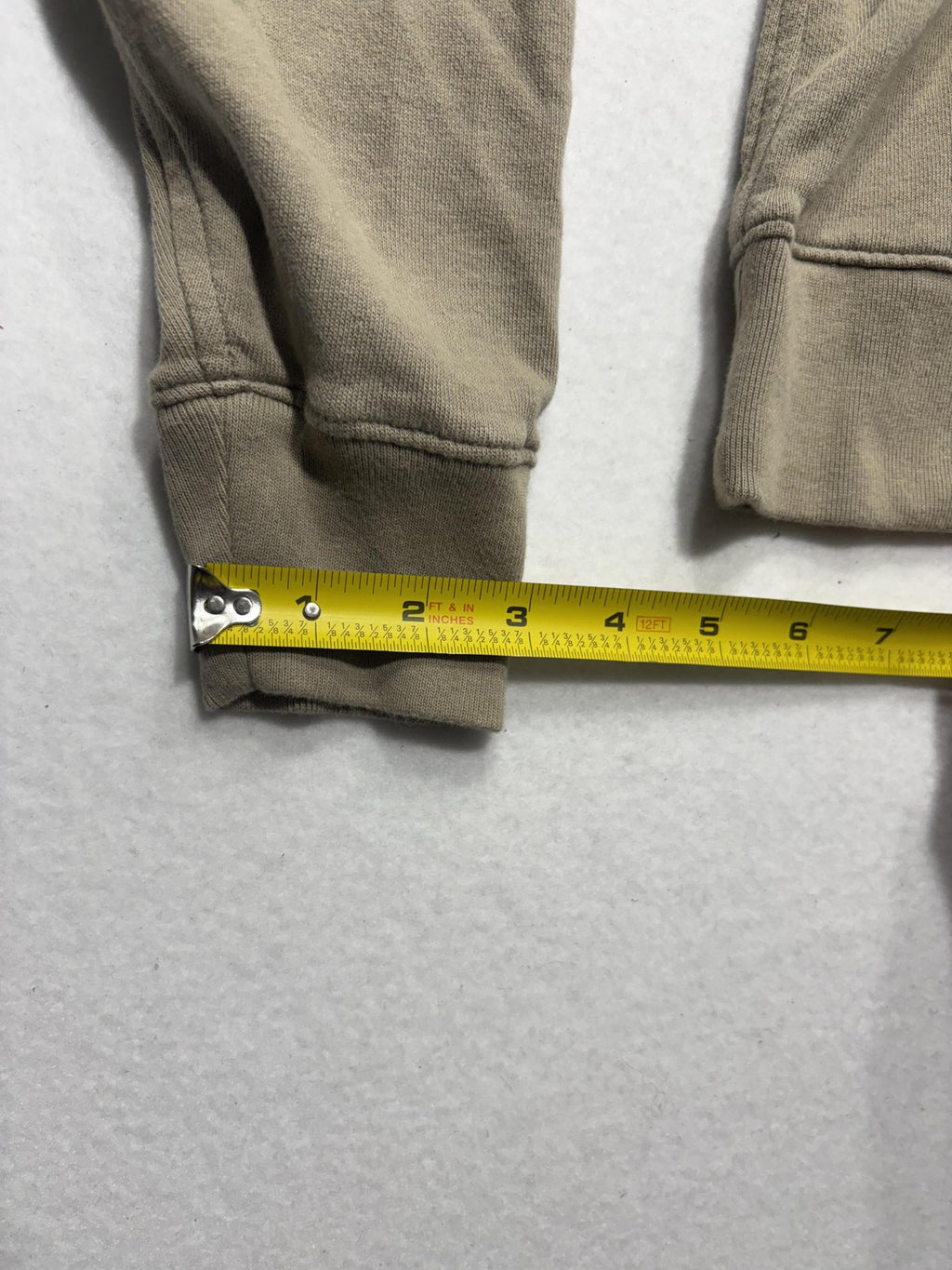 Everlane Hoodie Womens Small Beige Organic Cotton Terry Raglan Pullover Top