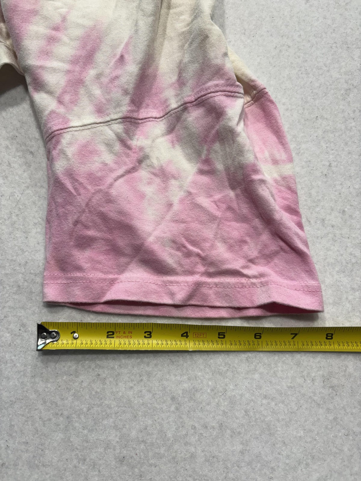 Forever 21 Womens M Pink Tie Dye Reno Motorway Racing Car Graphic T Shirt Retro